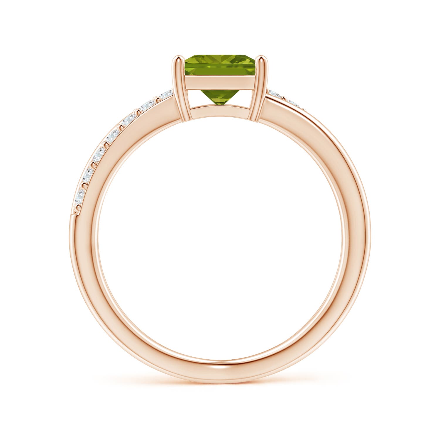 AAA - Peridot / 1.3 CT / 14 KT Rose Gold