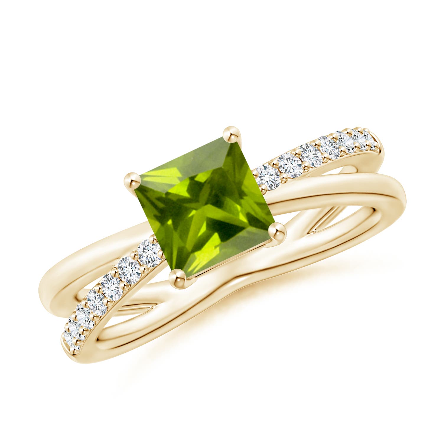 AAA - Peridot / 1.3 CT / 14 KT Yellow Gold