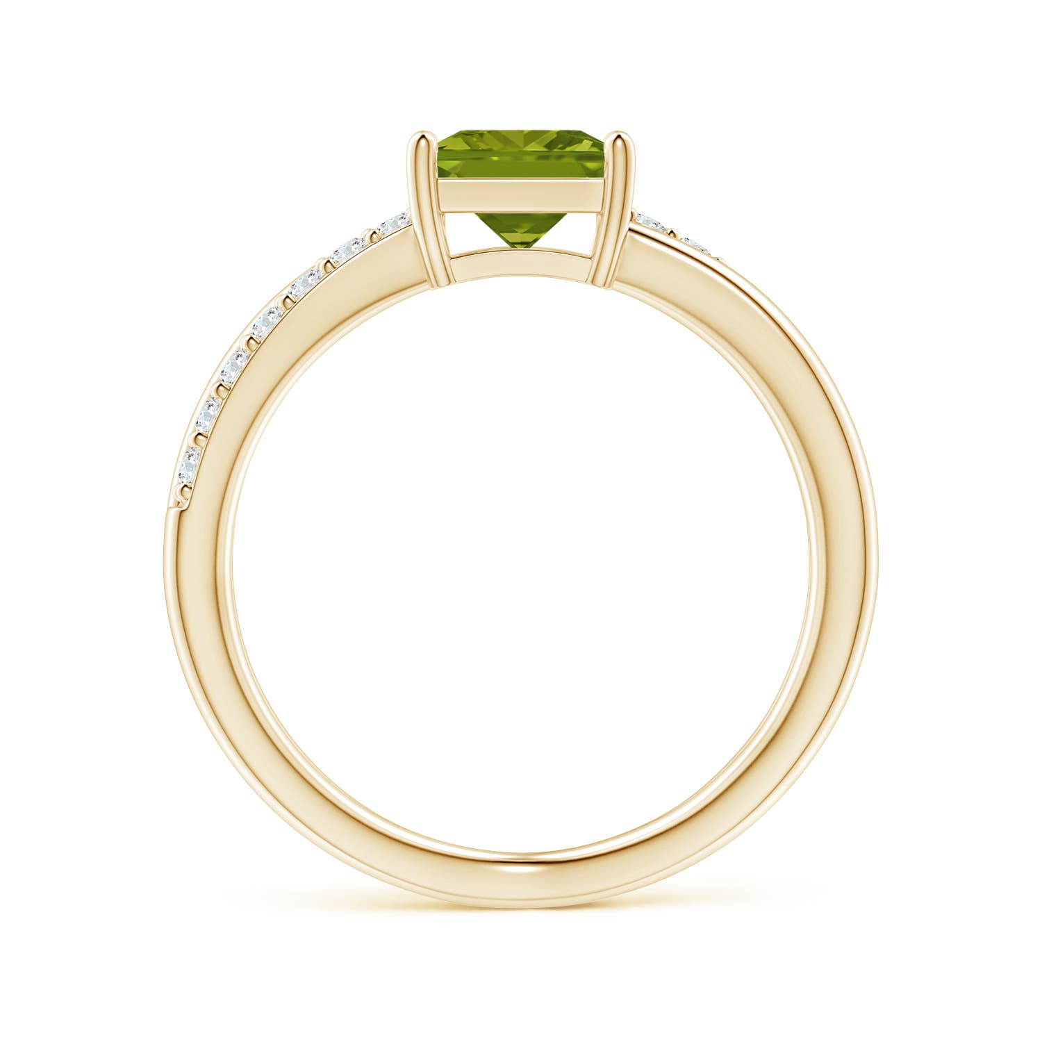 AAA - Peridot / 1.3 CT / 14 KT Yellow Gold