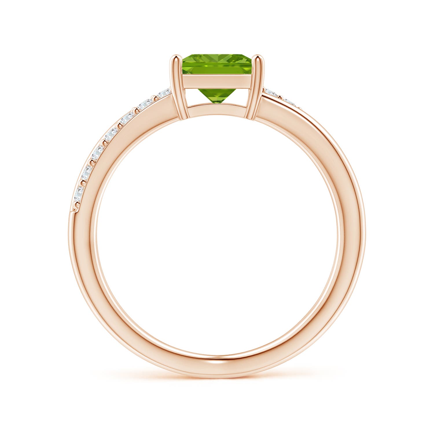 AAAA - Peridot / 1.3 CT / 14 KT Rose Gold