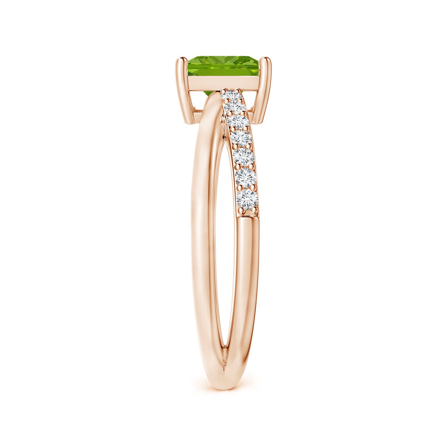 AAAA - Peridot / 1.3 CT / 14 KT Rose Gold