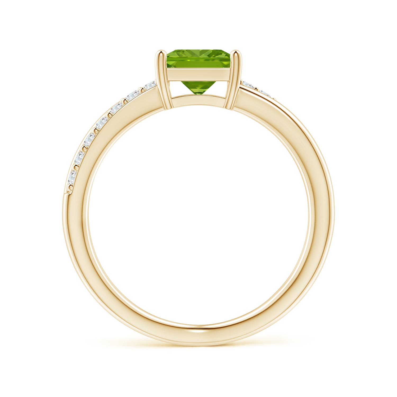 AAAA - Peridot / 1.3 CT / 14 KT Yellow Gold