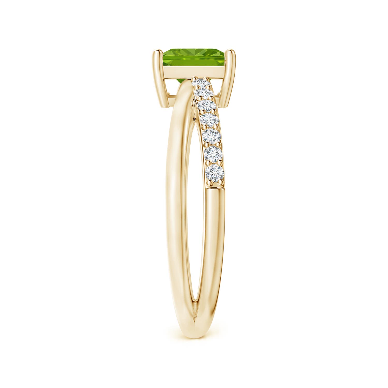 AAAA - Peridot / 1.3 CT / 14 KT Yellow Gold