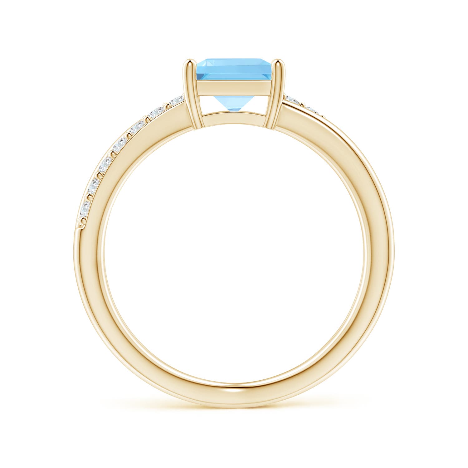 A - Swiss Blue Topaz / 1.55 CT / 14 KT Yellow Gold