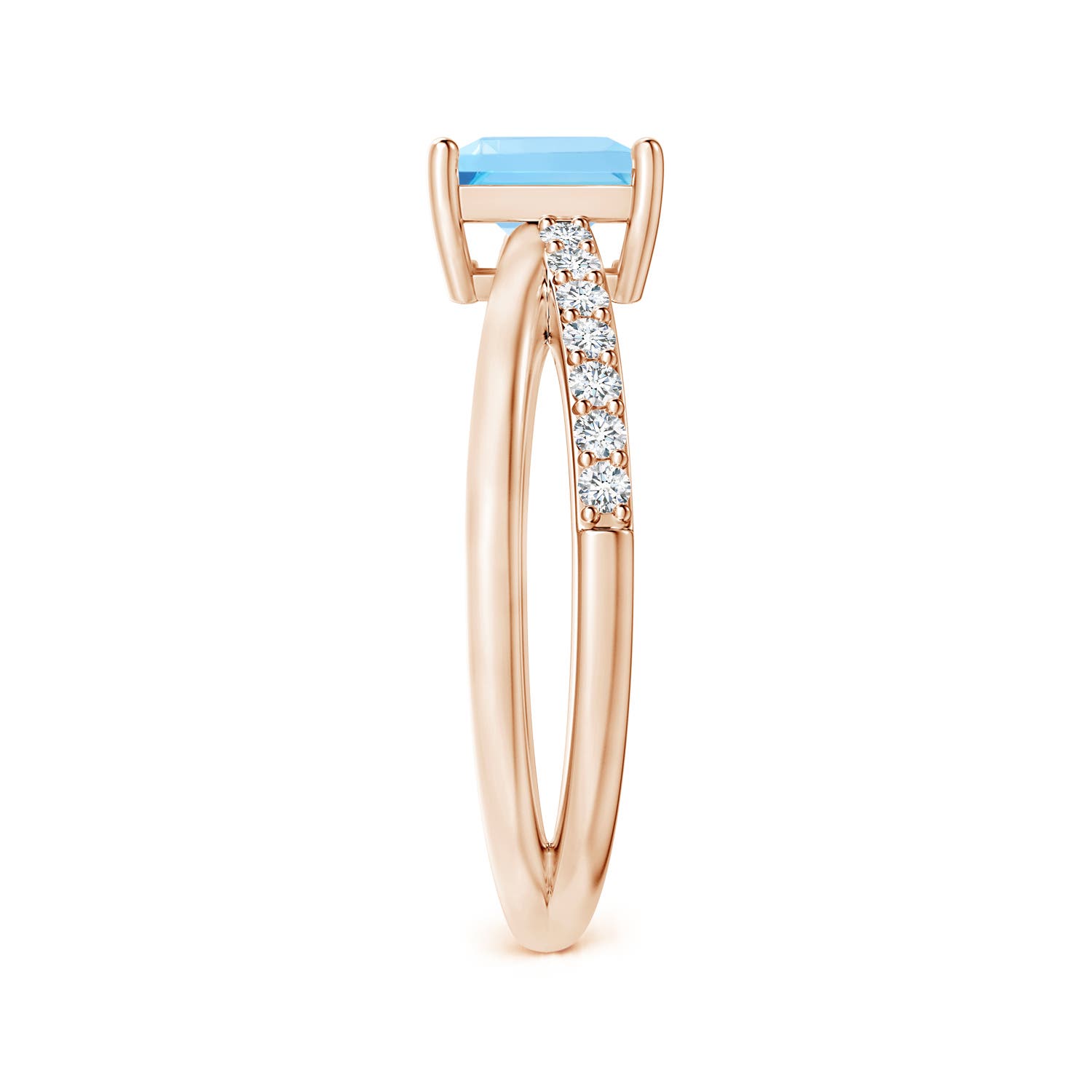 AA - Swiss Blue Topaz / 1.55 CT / 14 KT Rose Gold