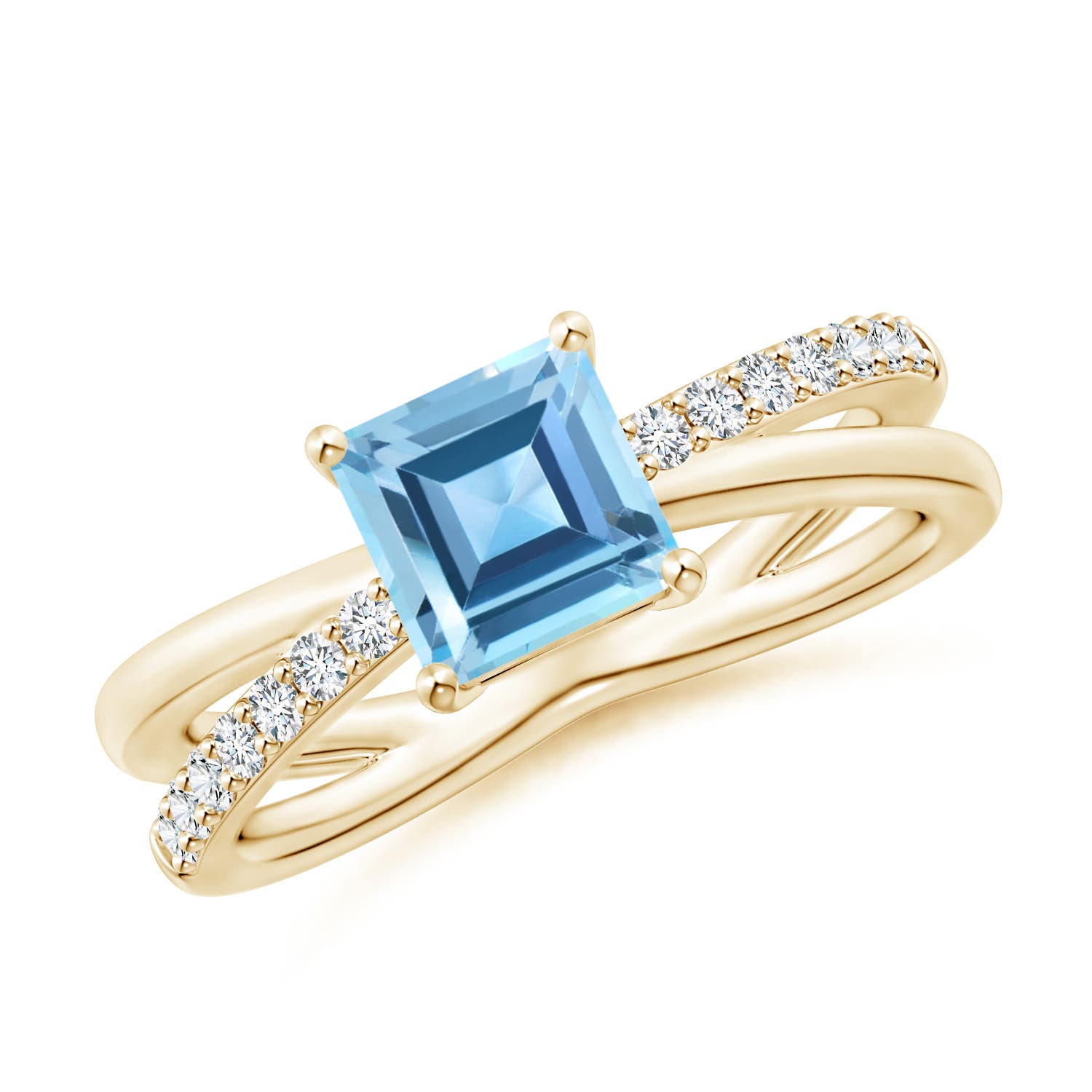 AA - Swiss Blue Topaz / 1.55 CT / 14 KT Yellow Gold