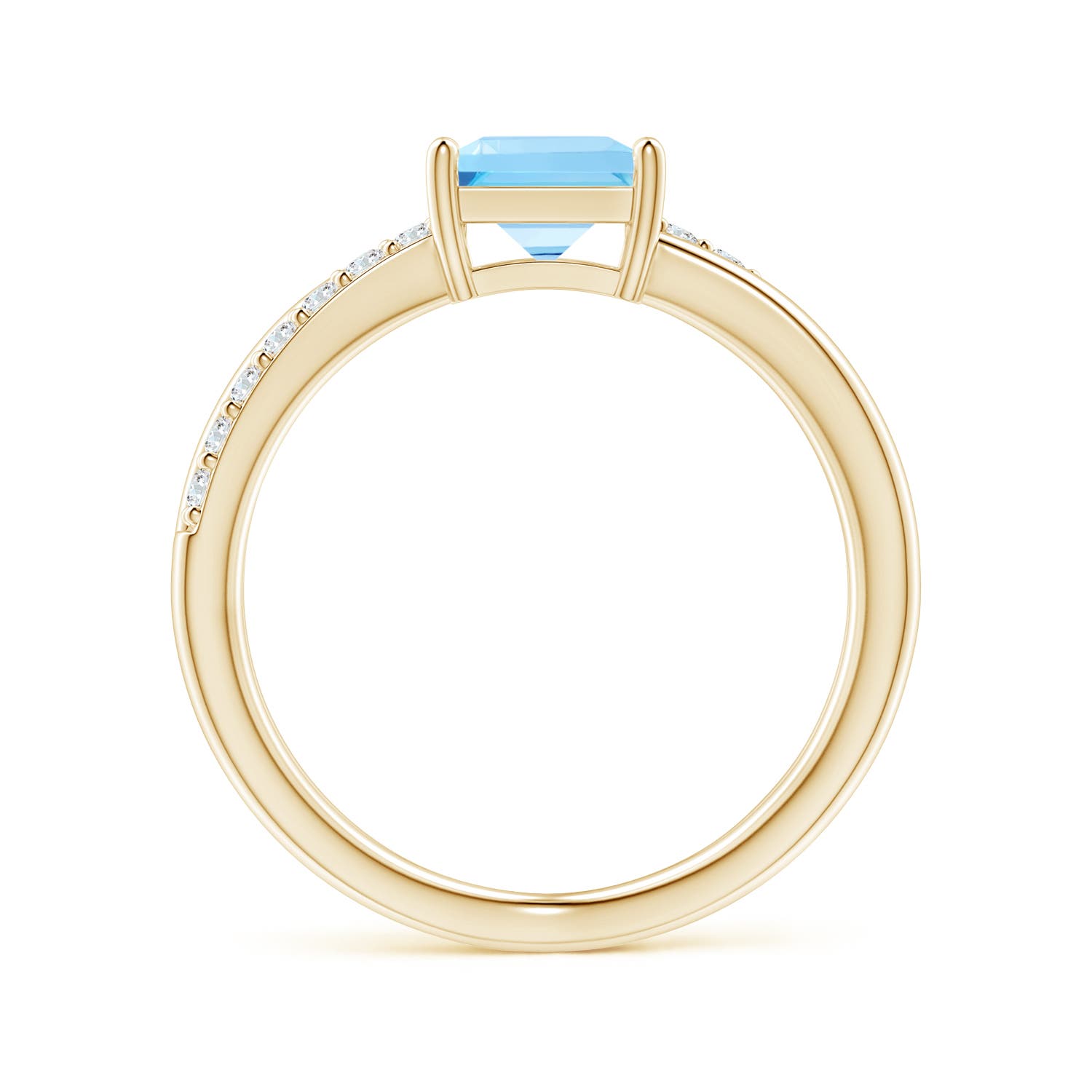 AA - Swiss Blue Topaz / 1.55 CT / 14 KT Yellow Gold