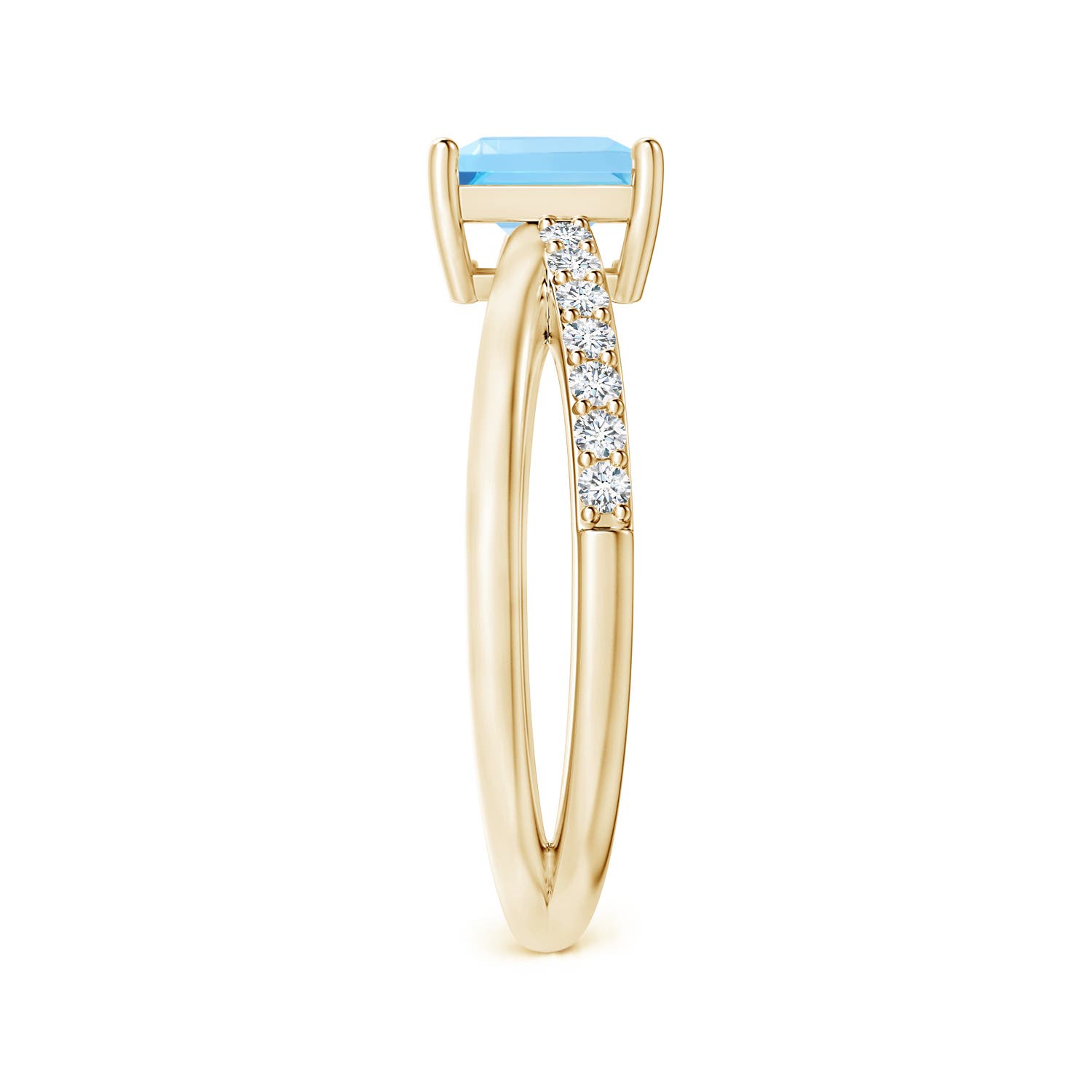 AA - Swiss Blue Topaz / 1.55 CT / 14 KT Yellow Gold