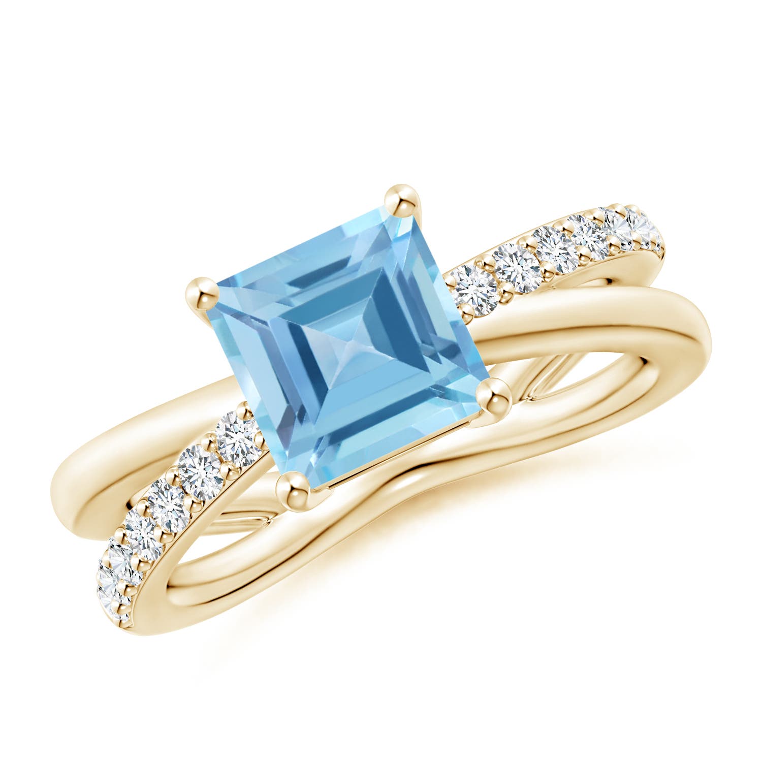 A - Swiss Blue Topaz / 2.45 CT / 14 KT Yellow Gold