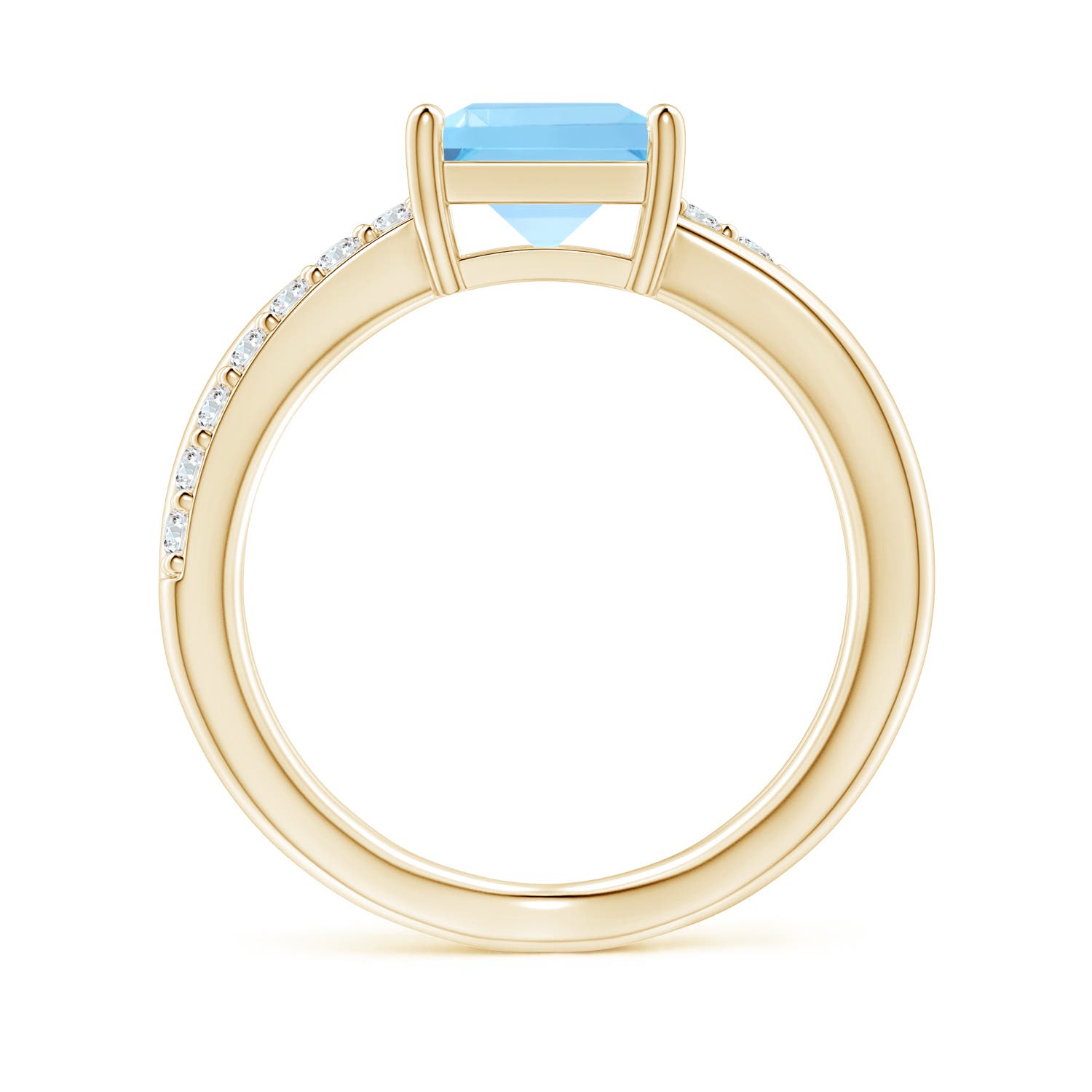 A - Swiss Blue Topaz / 2.45 CT / 14 KT Yellow Gold