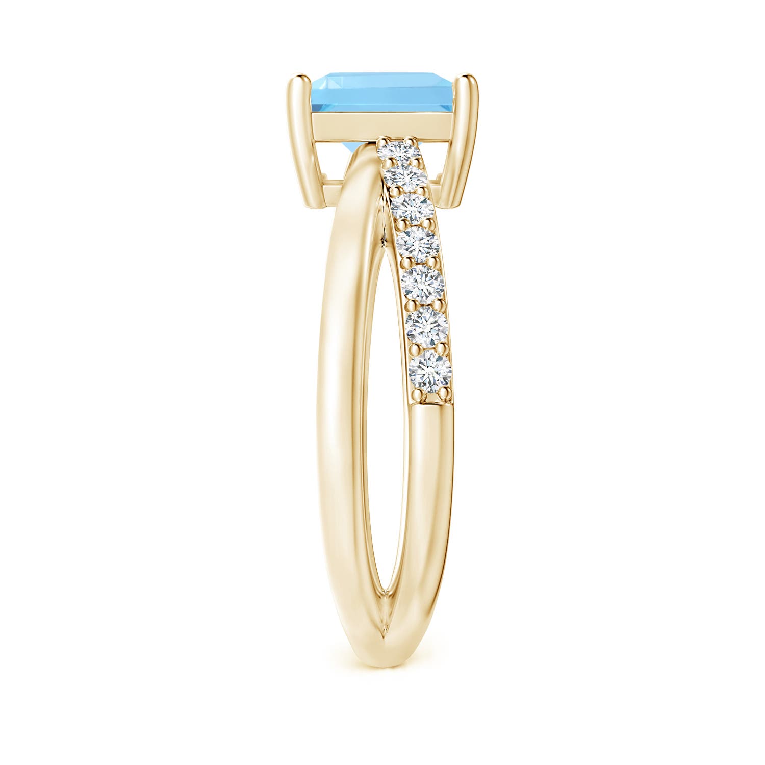 A - Swiss Blue Topaz / 2.45 CT / 14 KT Yellow Gold