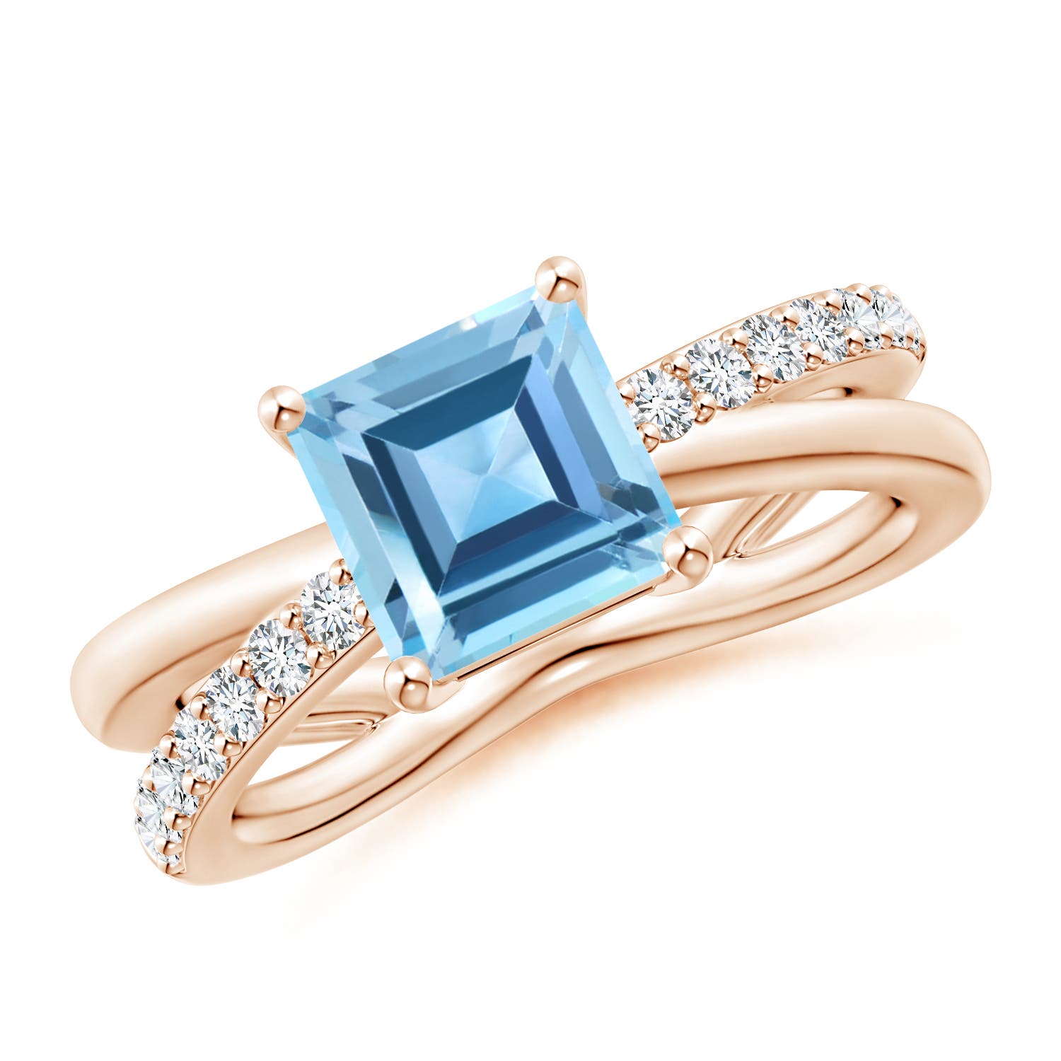 AA - Swiss Blue Topaz / 2.45 CT / 14 KT Rose Gold