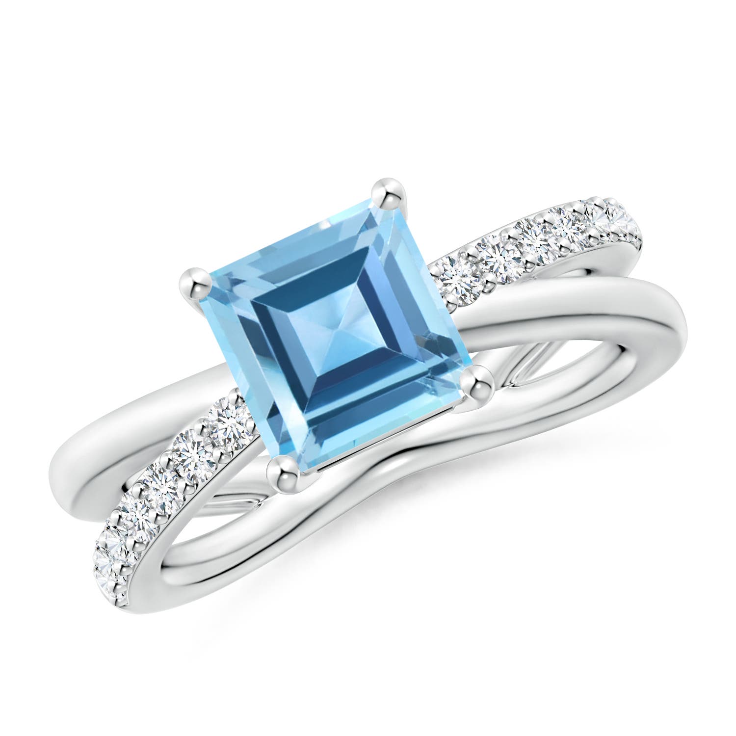 AA - Swiss Blue Topaz / 2.45 CT / 14 KT White Gold