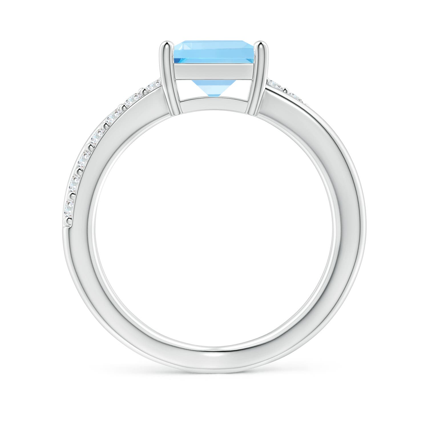 AA - Swiss Blue Topaz / 2.45 CT / 14 KT White Gold