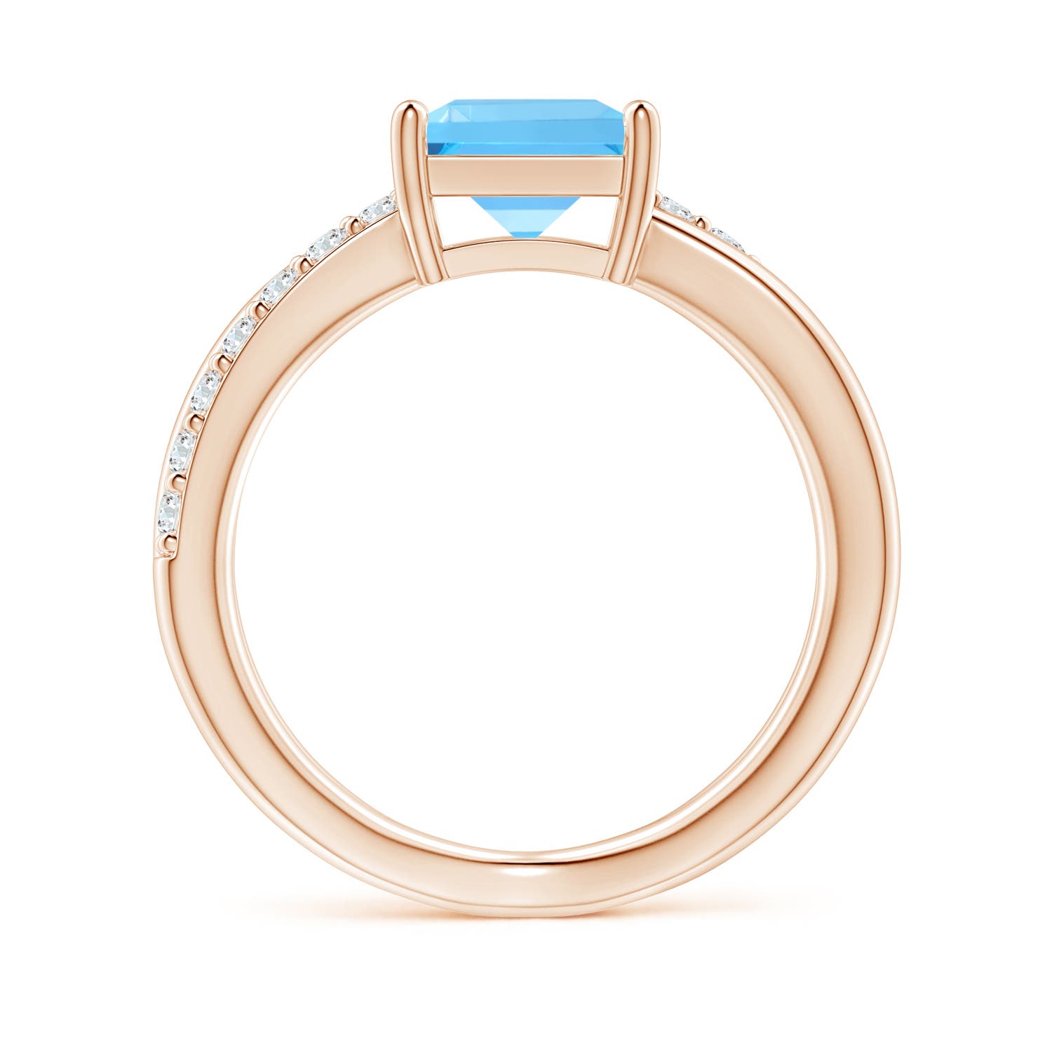 AAA - Swiss Blue Topaz / 2.45 CT / 14 KT Rose Gold