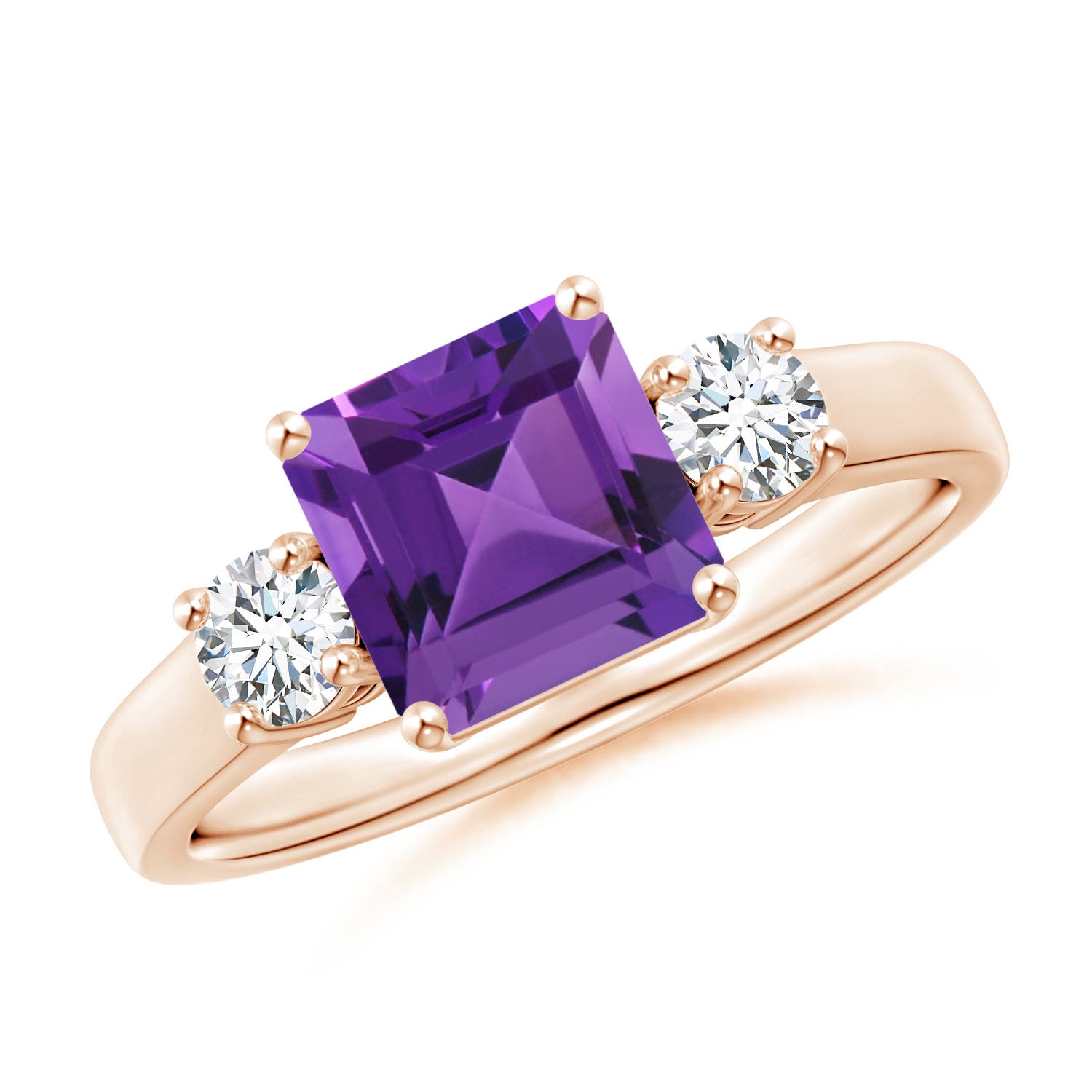 AAAA - Amethyst / 1.62 CT / 14 KT Rose Gold