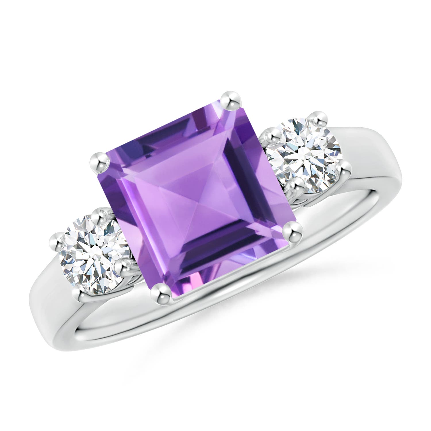 A - Amethyst / 2.46 CT / 14 KT White Gold