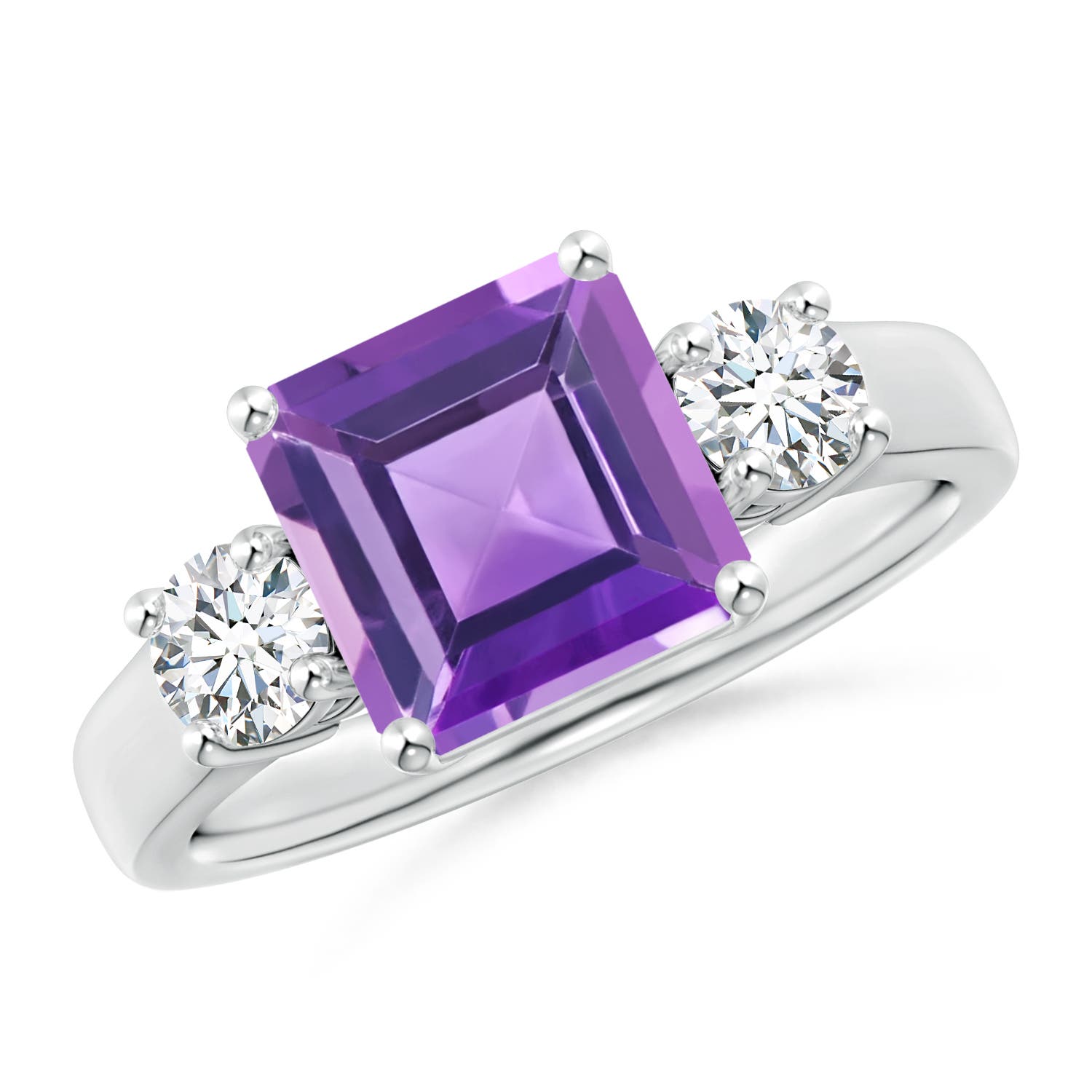 AA - Amethyst / 2.46 CT / 14 KT White Gold