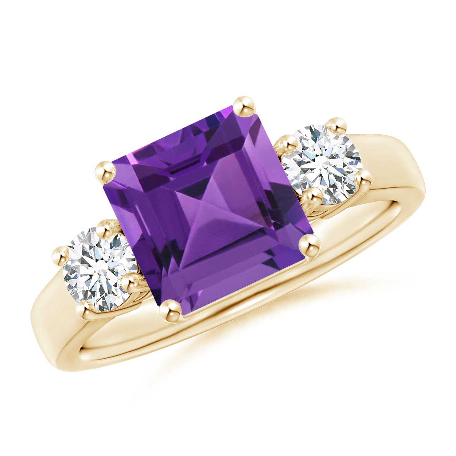 AAAA - Amethyst / 2.46 CT / 14 KT Yellow Gold