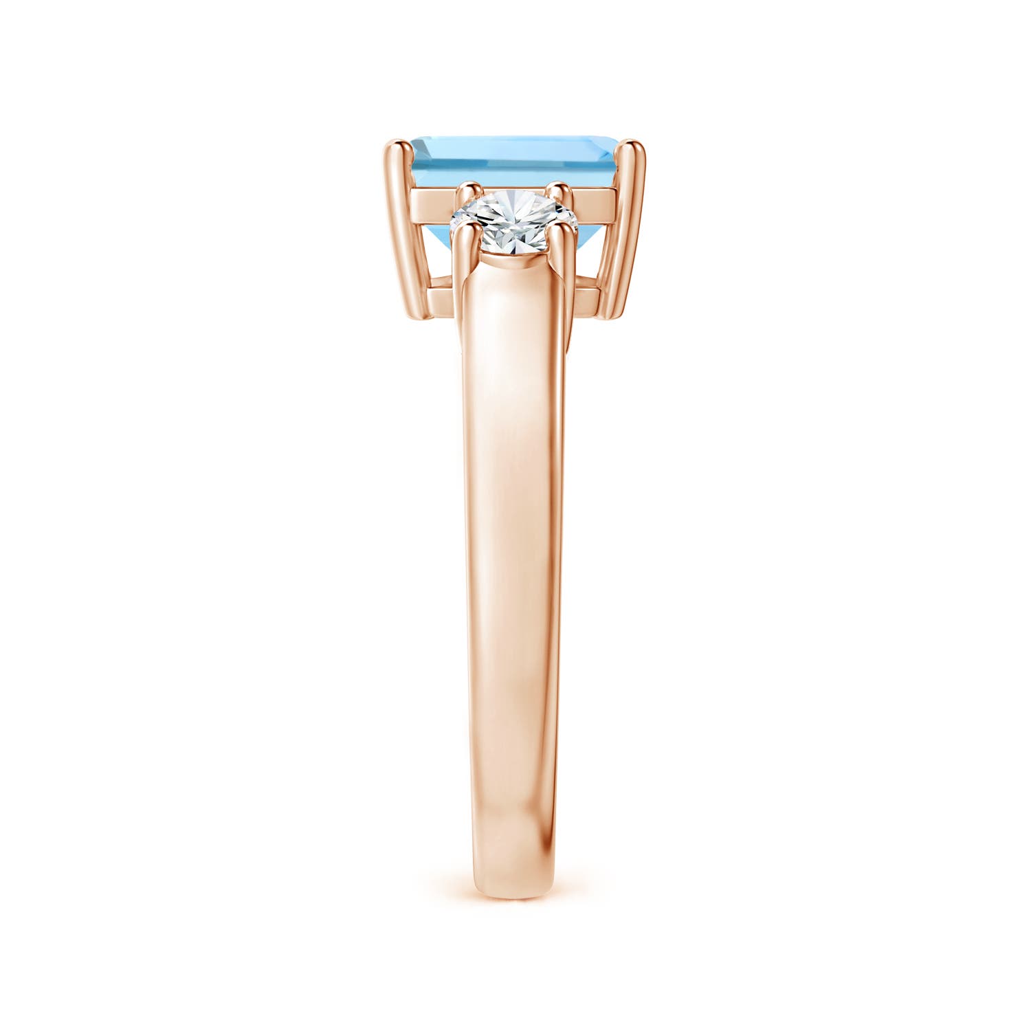 AAAA - Aquamarine / 2.46 CT / 14 KT Rose Gold