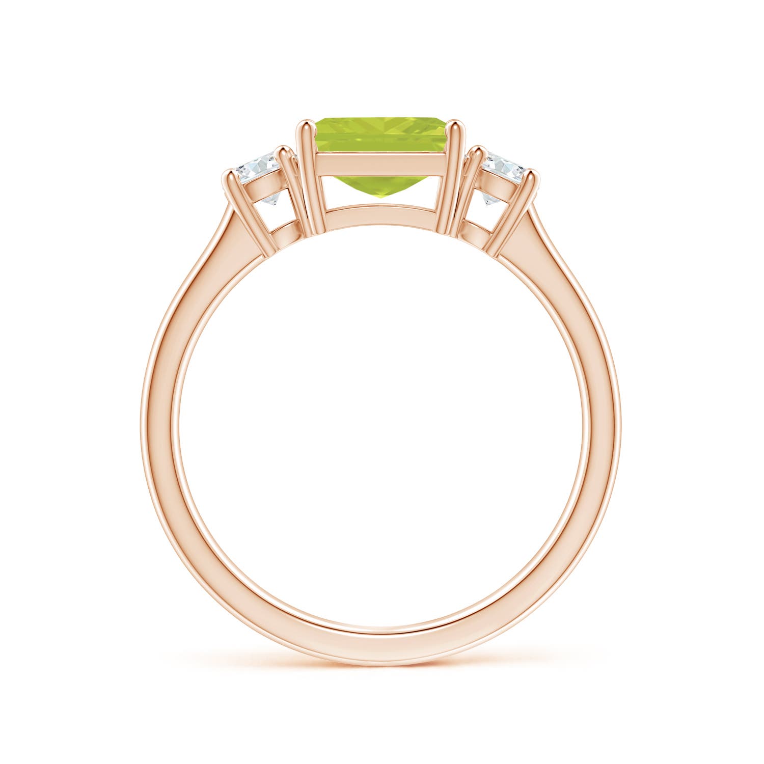 A - Peridot / 1.62 CT / 14 KT Rose Gold