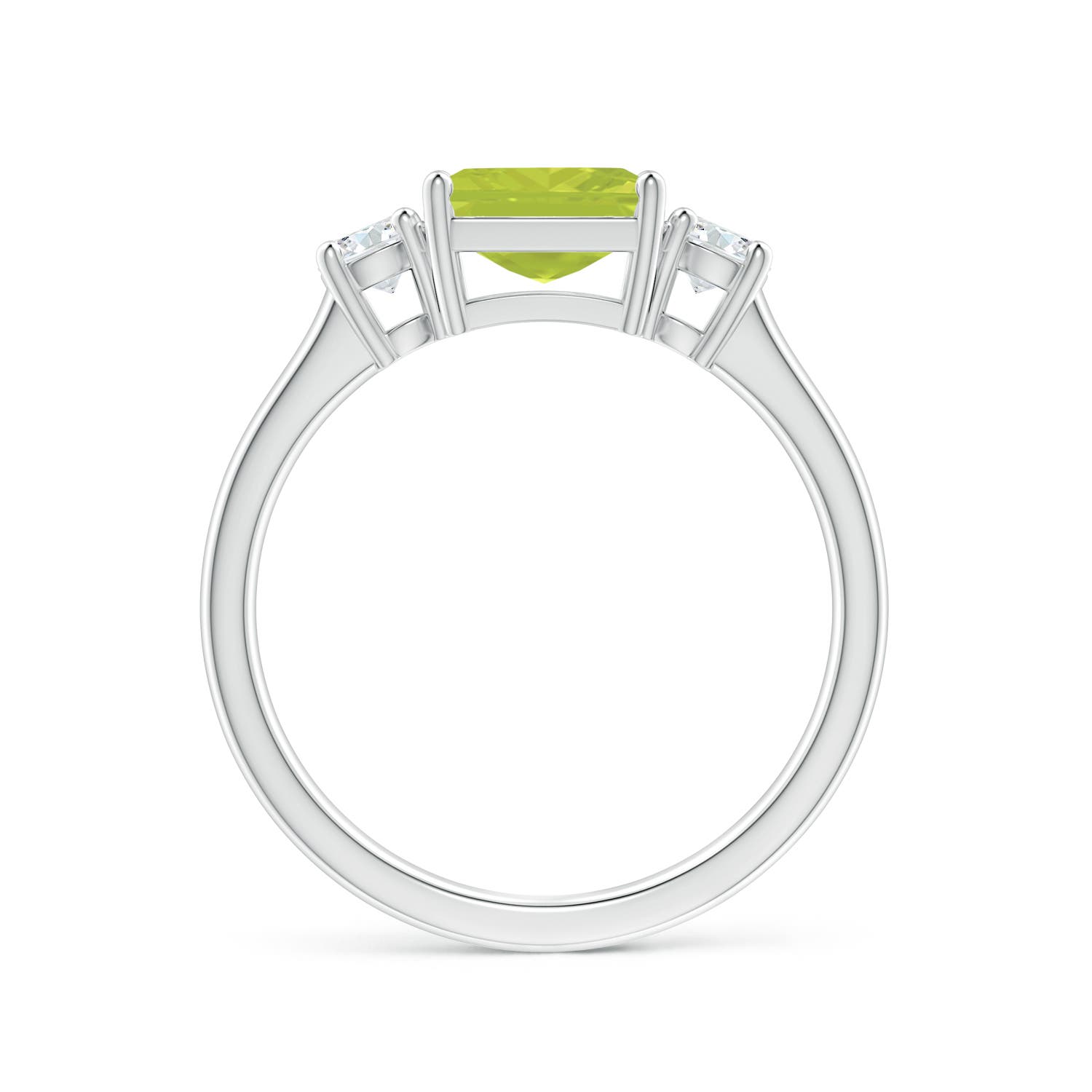 A - Peridot / 1.62 CT / 14 KT White Gold