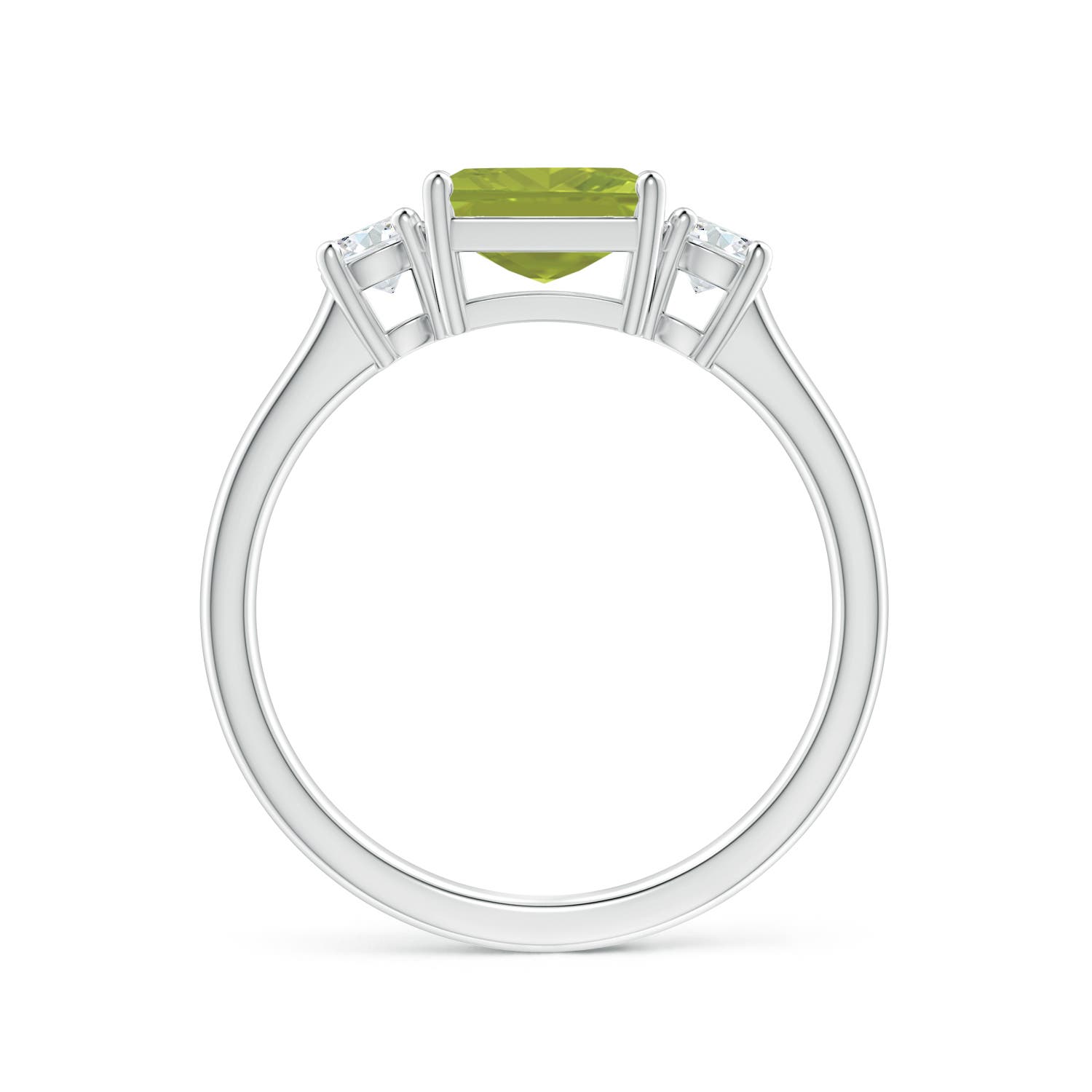 AA - Peridot / 1.62 CT / 14 KT White Gold