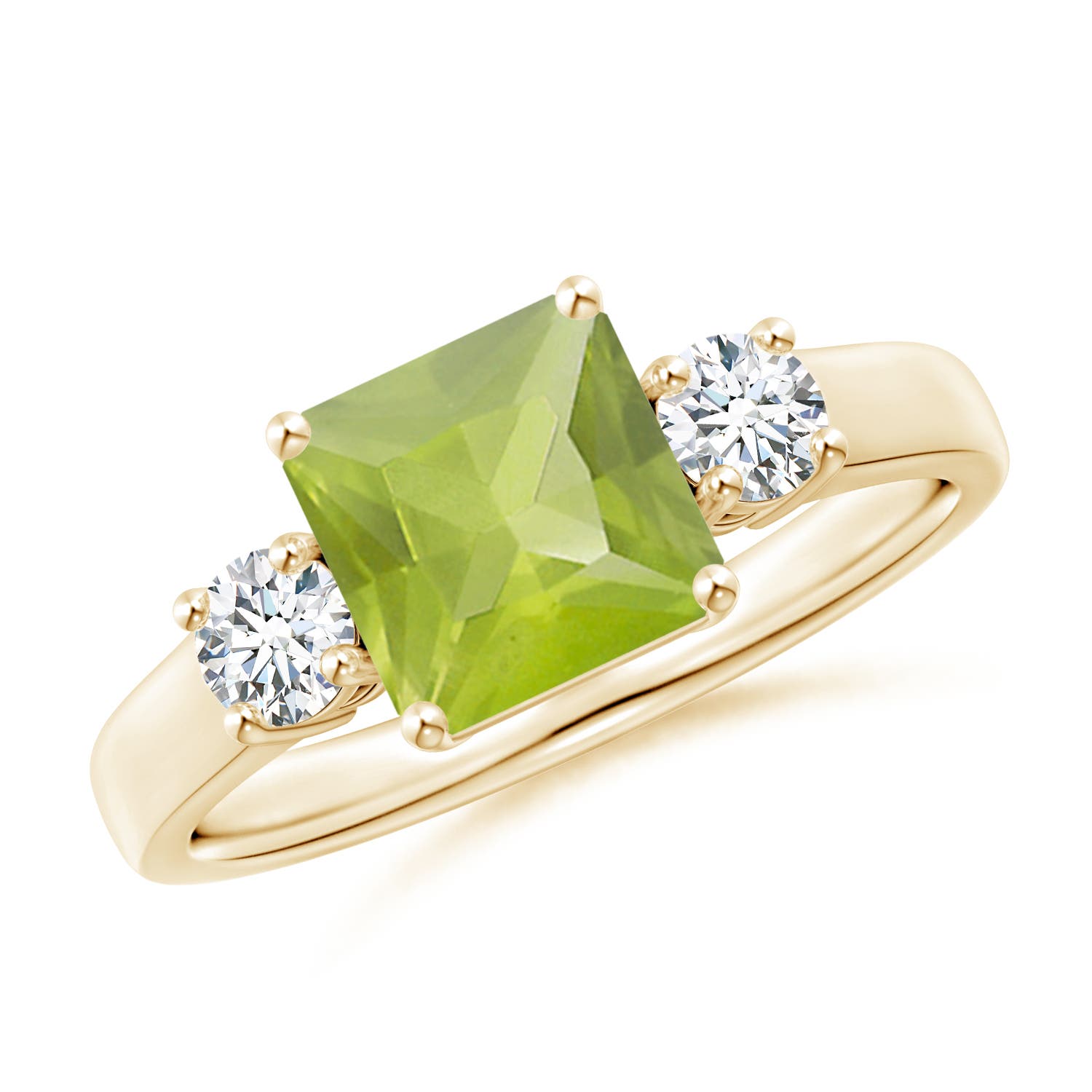 AA - Peridot / 1.62 CT / 14 KT Yellow Gold