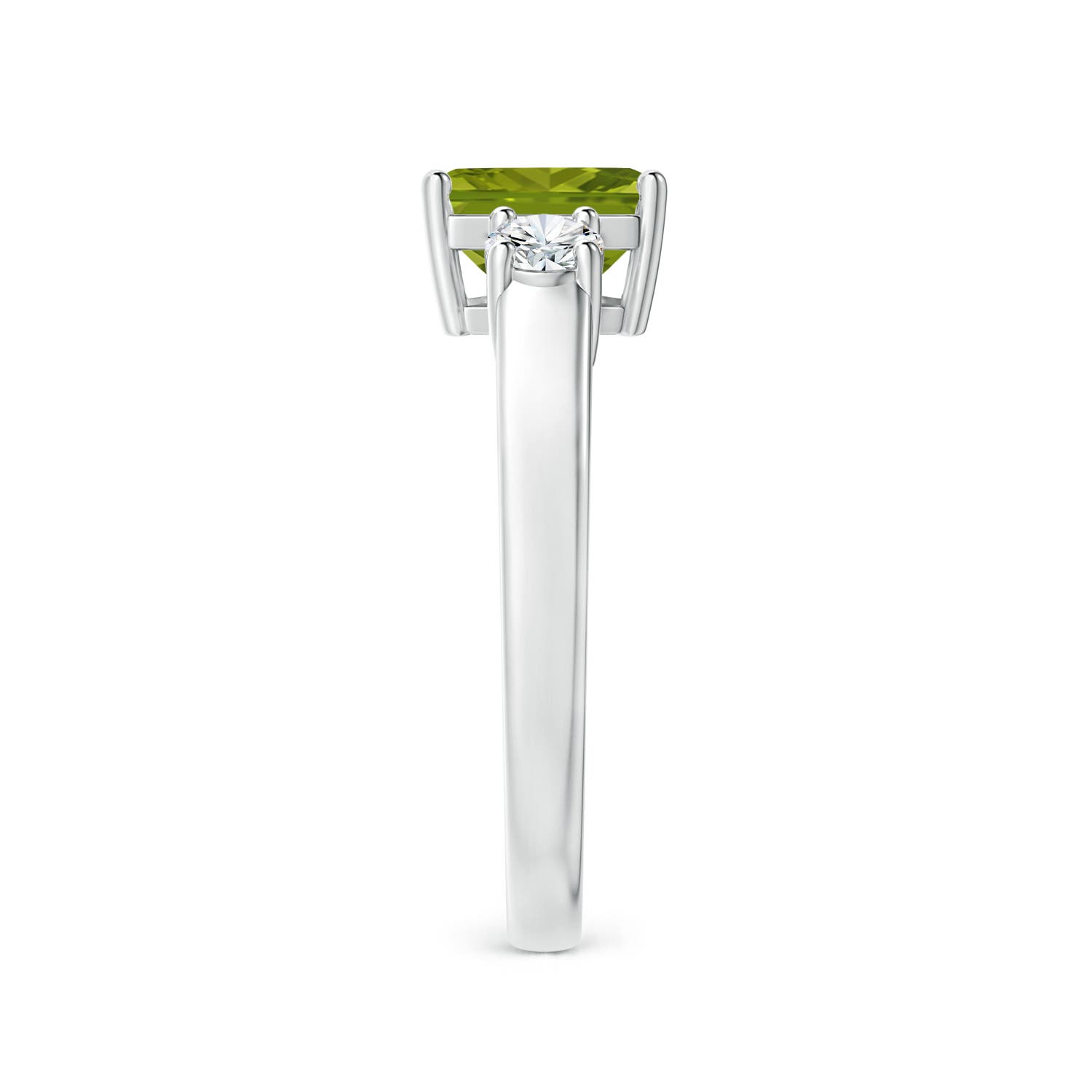 AAA - Peridot / 1.62 CT / 14 KT White Gold