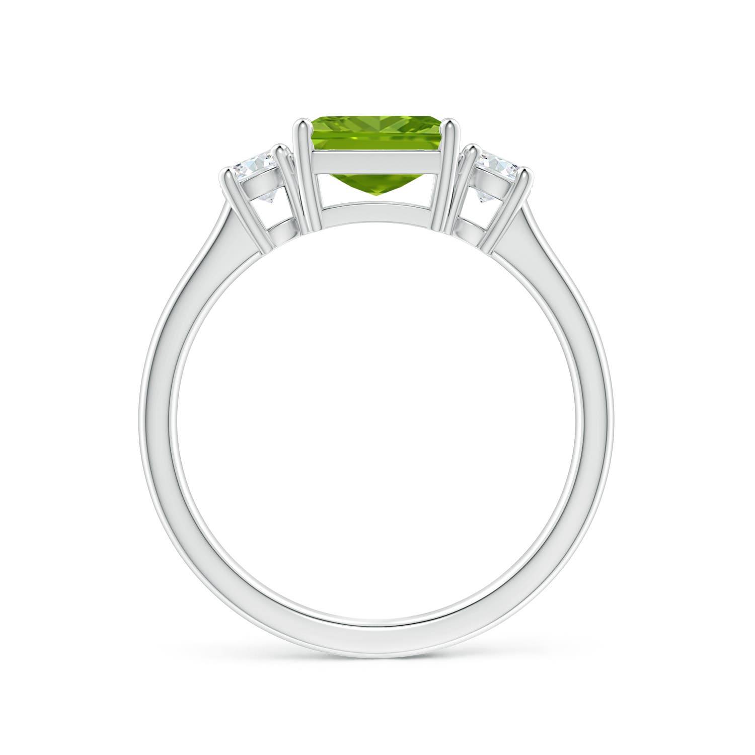 AAAA - Peridot / 1.62 CT / 14 KT White Gold