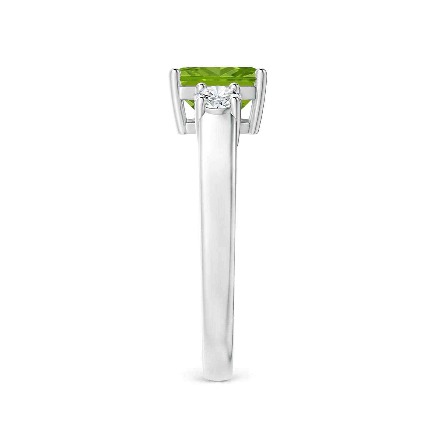 AAAA - Peridot / 1.62 CT / 14 KT White Gold