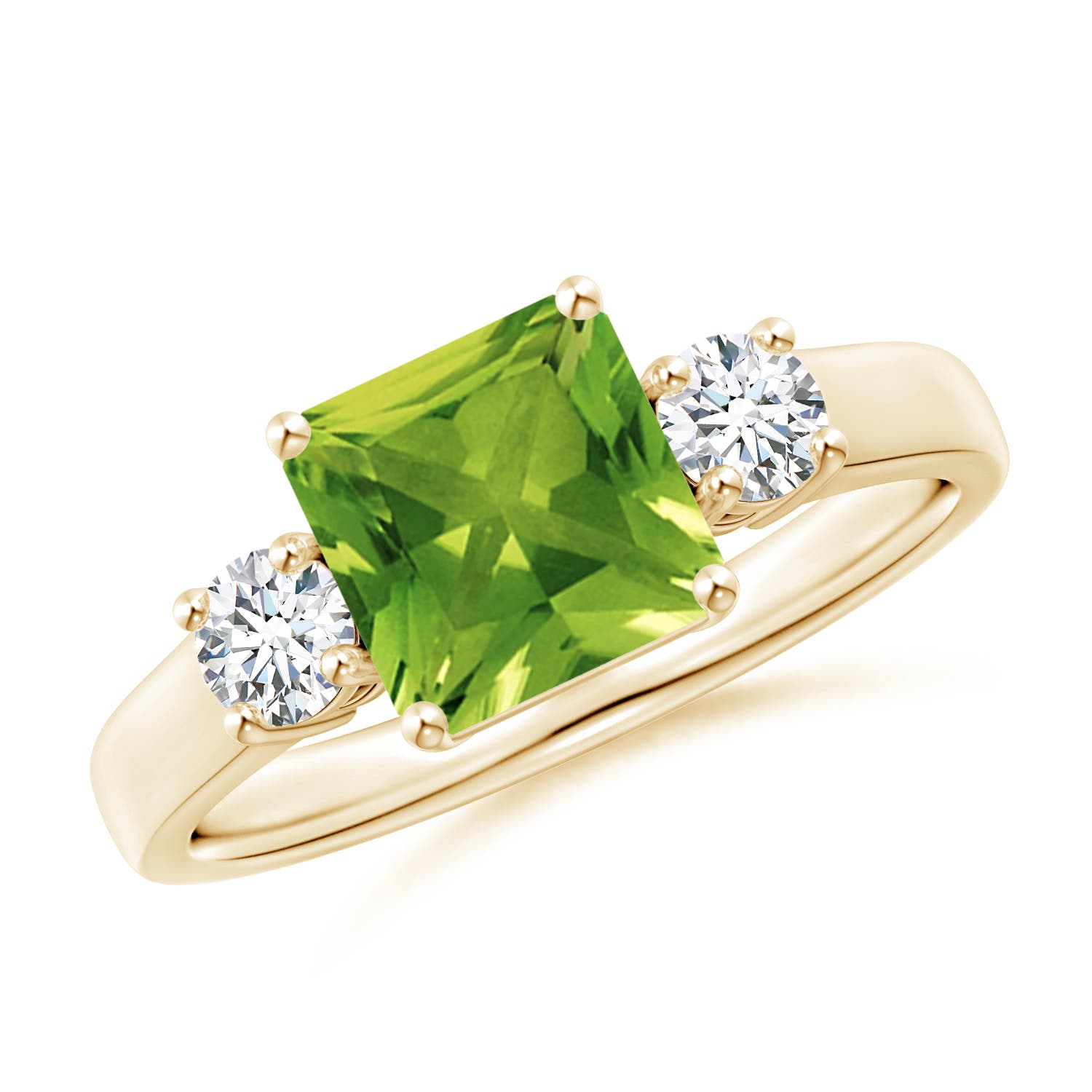 AAAA - Peridot / 1.62 CT / 14 KT Yellow Gold