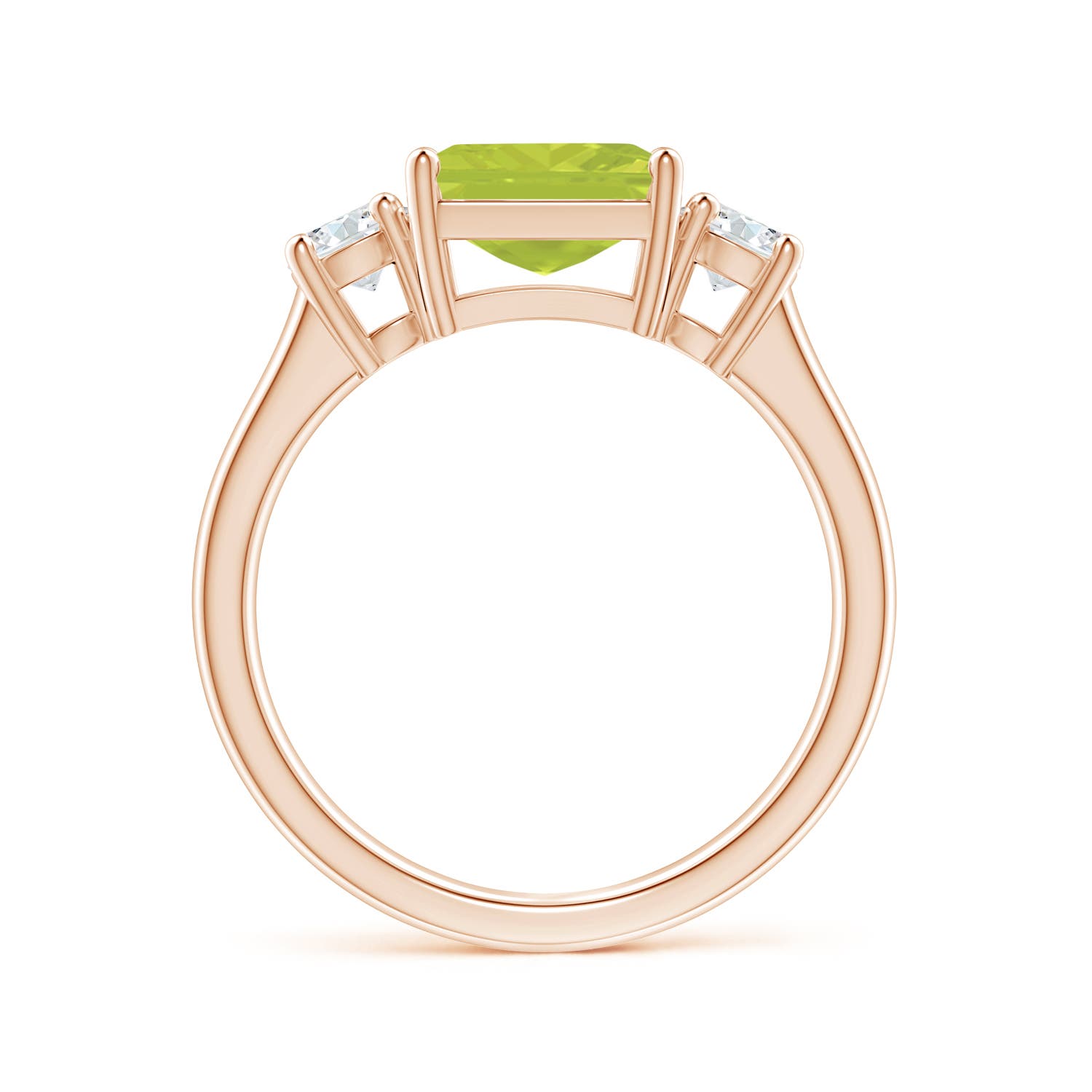 A - Peridot / 2.46 CT / 14 KT Rose Gold