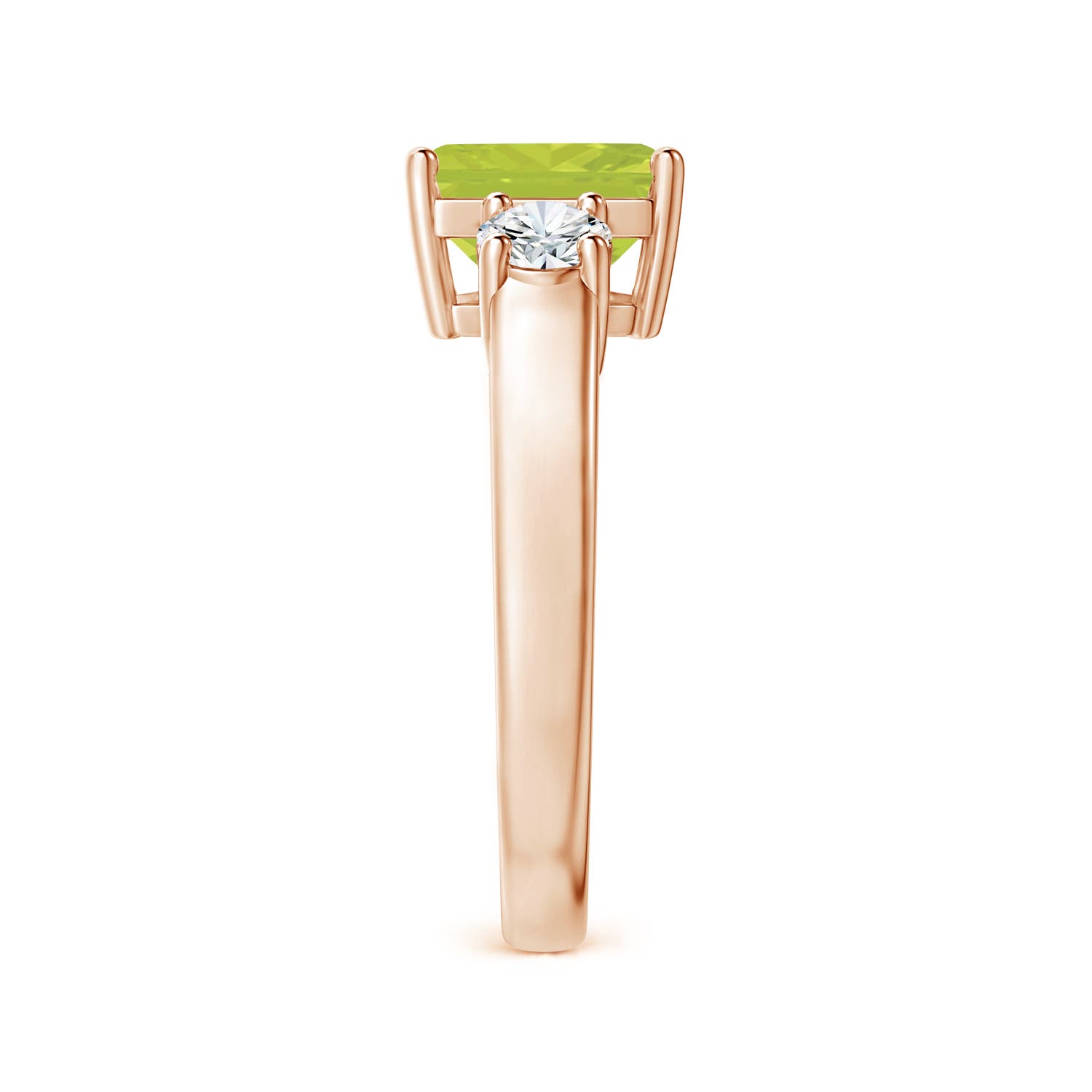 A - Peridot / 2.46 CT / 14 KT Rose Gold