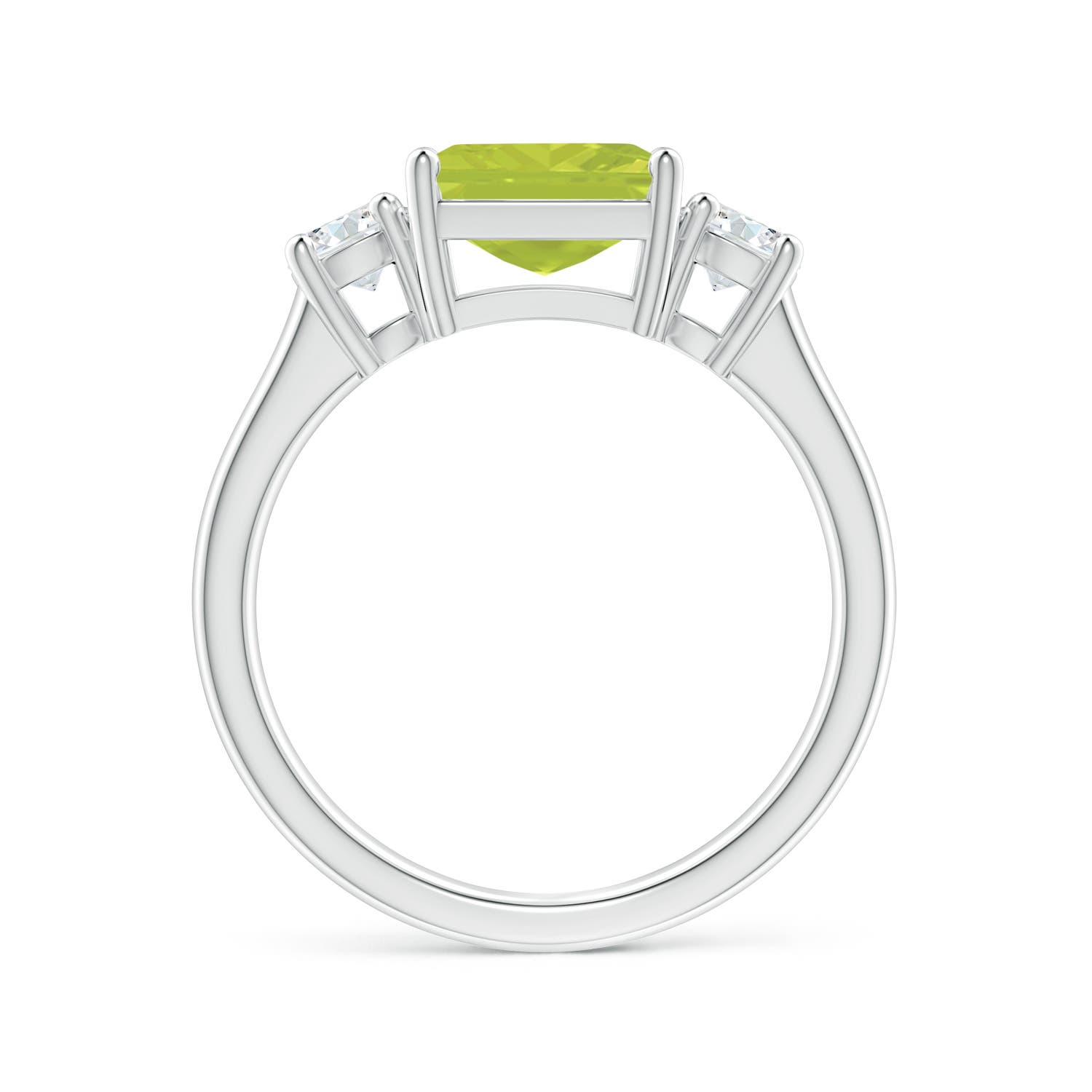 A - Peridot / 2.46 CT / 14 KT White Gold