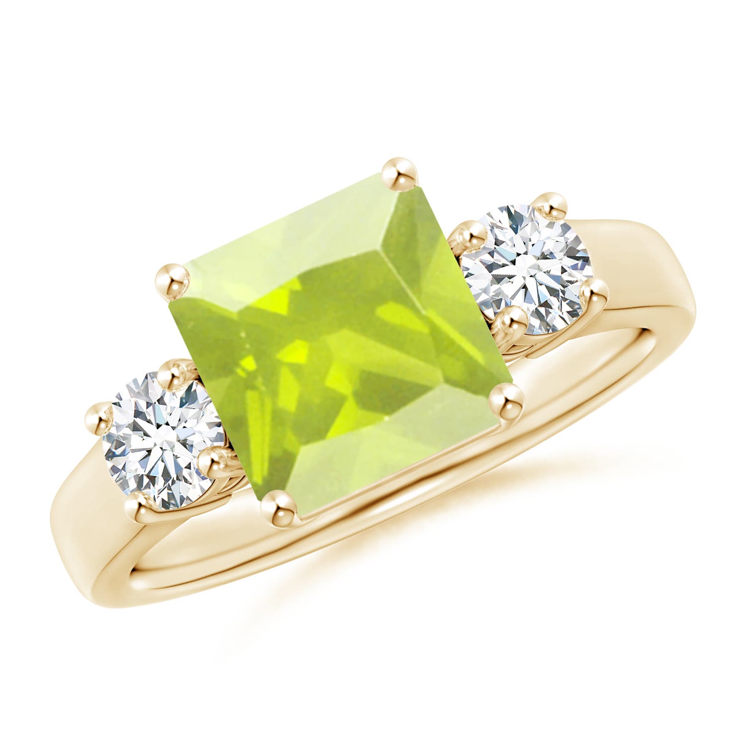 A - Peridot / 2.46 CT / 14 KT Yellow Gold