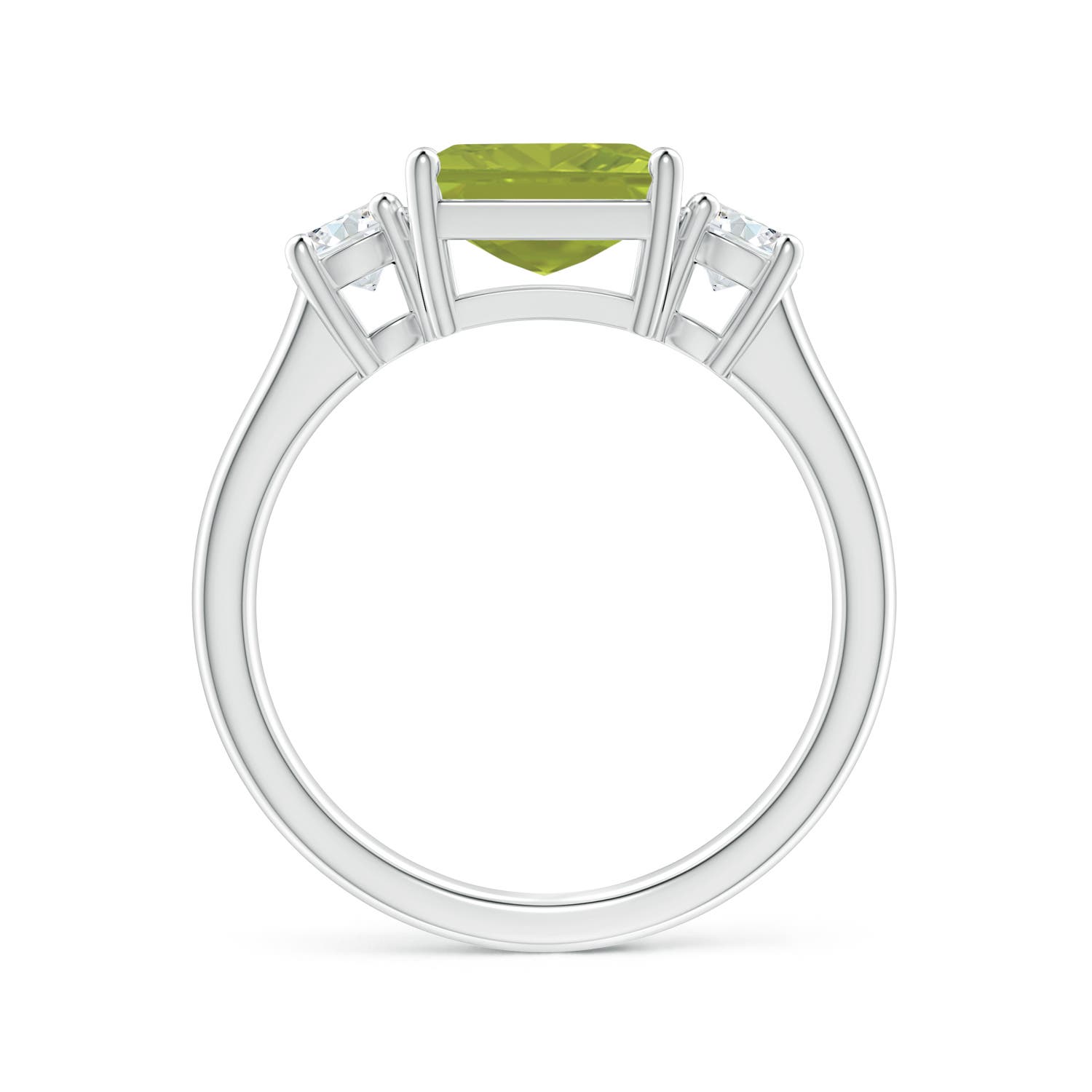 AA - Peridot / 2.46 CT / 14 KT White Gold