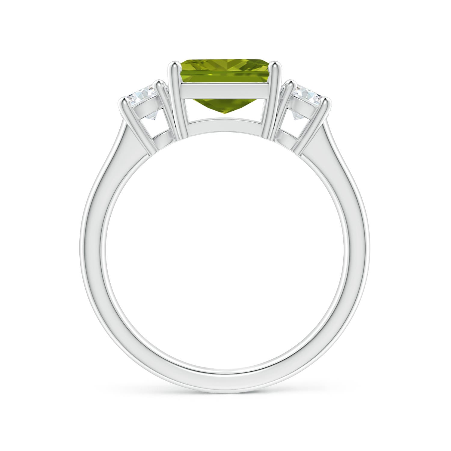 AAA - Peridot / 2.46 CT / 14 KT White Gold