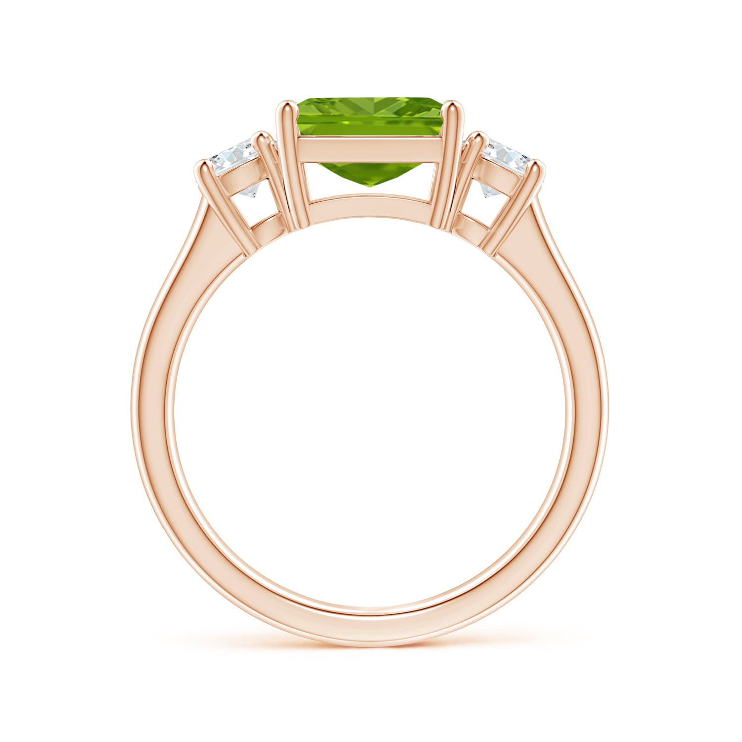 AAAA - Peridot / 2.46 CT / 14 KT Rose Gold