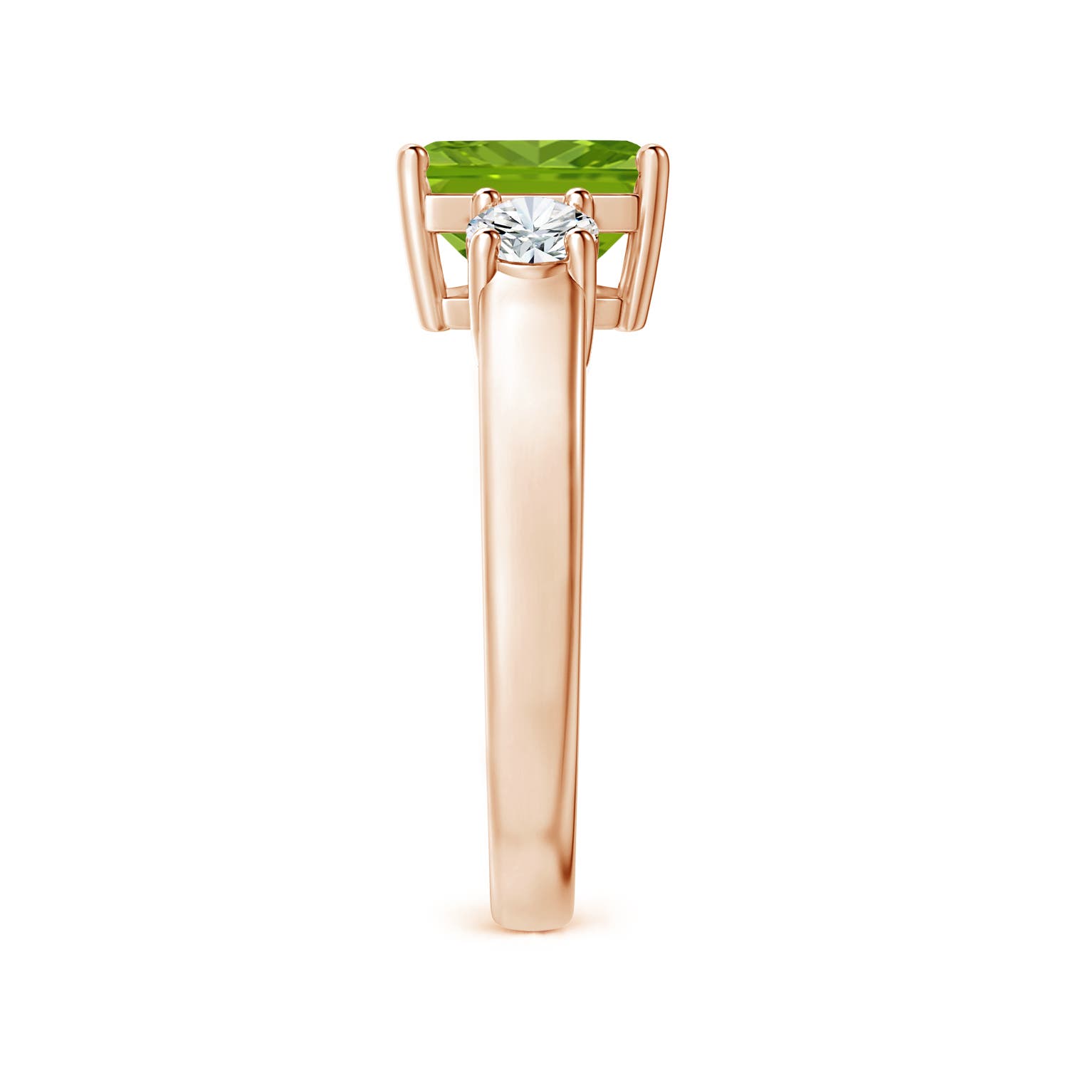 AAAA - Peridot / 2.46 CT / 14 KT Rose Gold