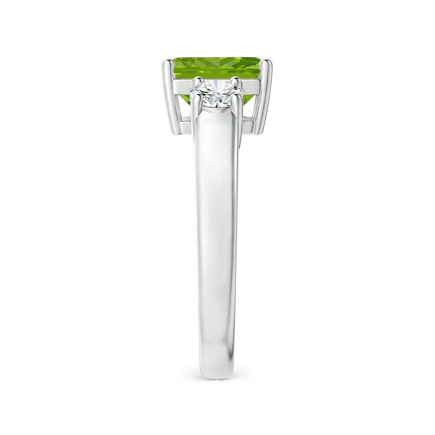 AAAA - Peridot / 2.46 CT / 14 KT White Gold