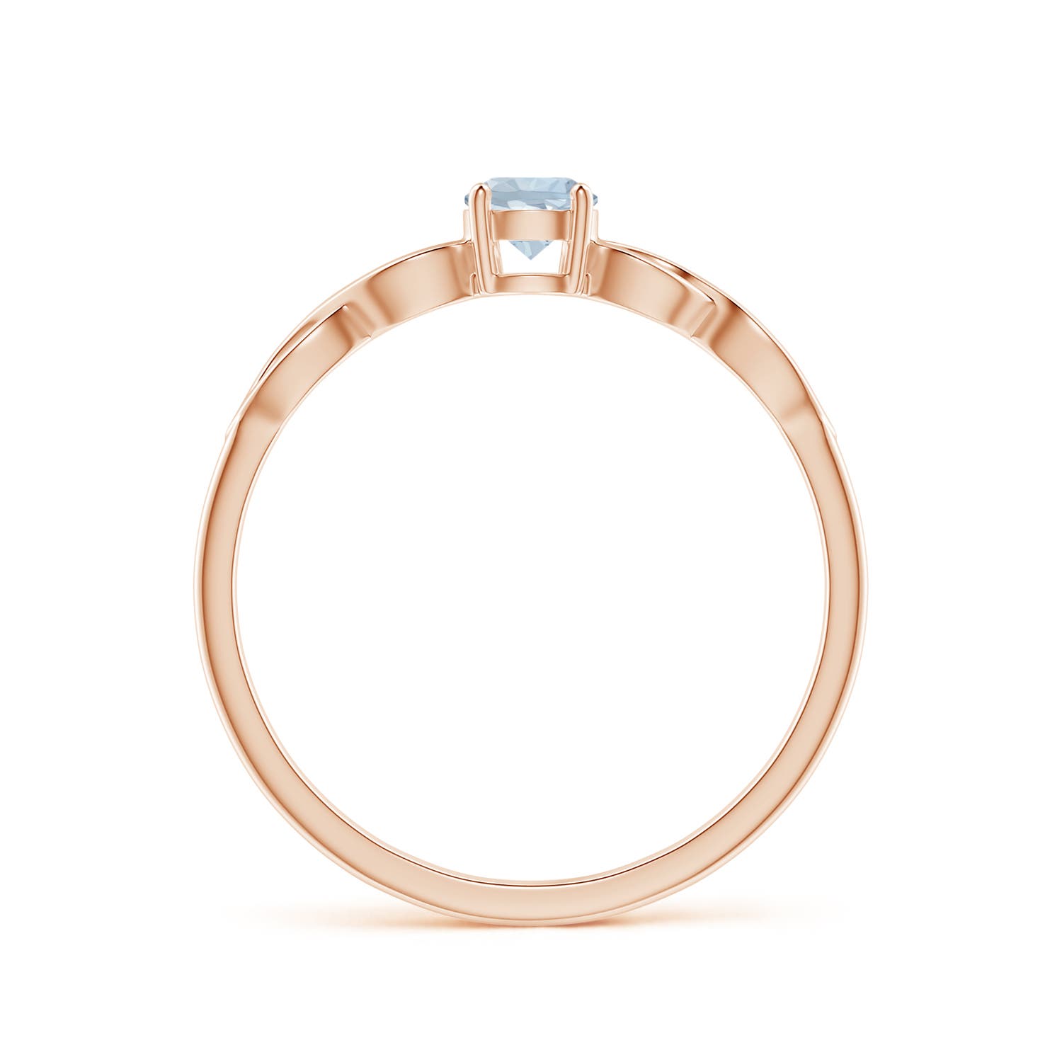 A - Aquamarine / 0.2 CT / 14 KT Rose Gold