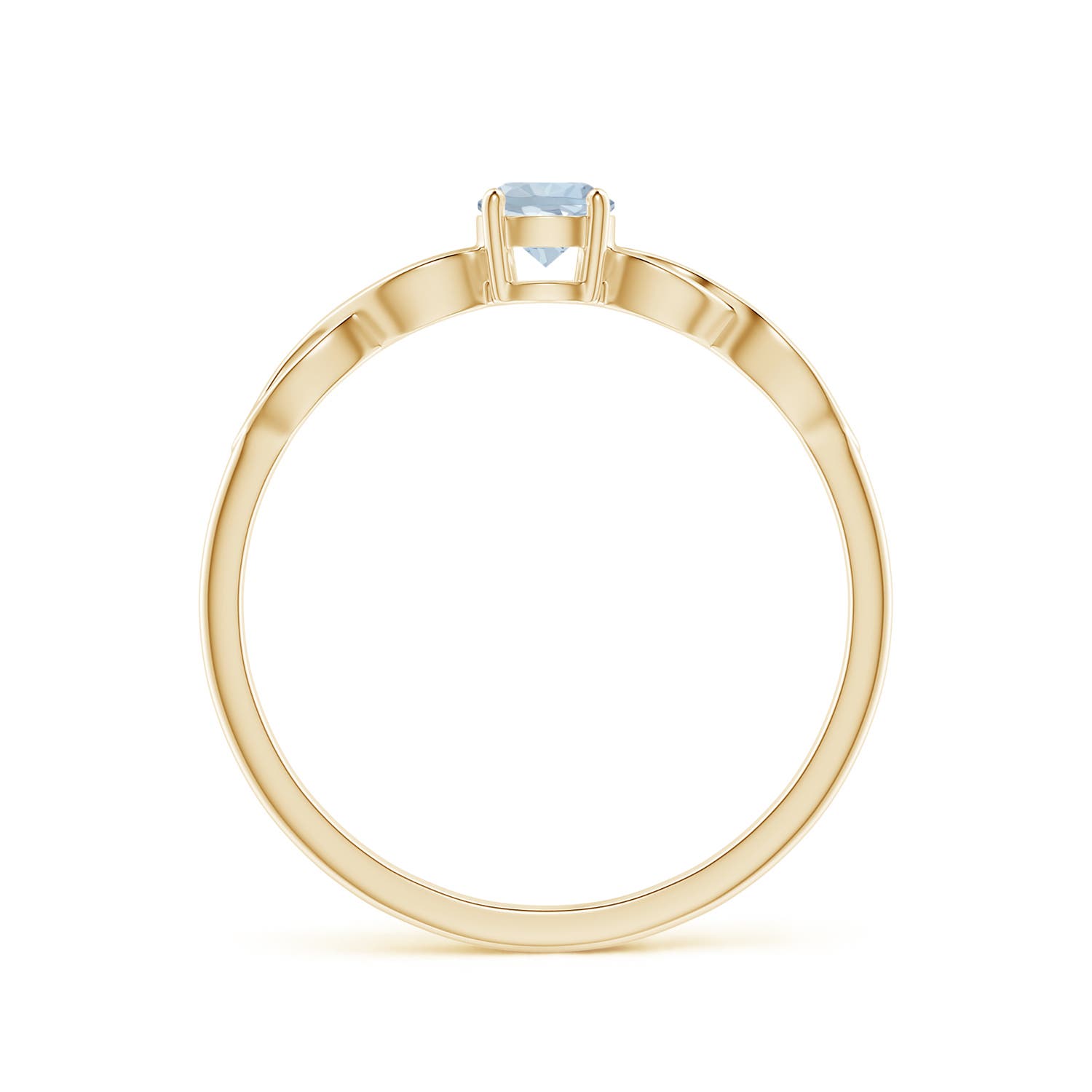 A - Aquamarine / 0.2 CT / 14 KT Yellow Gold