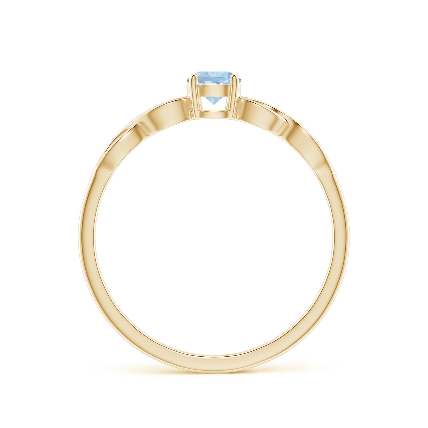 AA - Aquamarine / 0.2 CT / 14 KT Yellow Gold