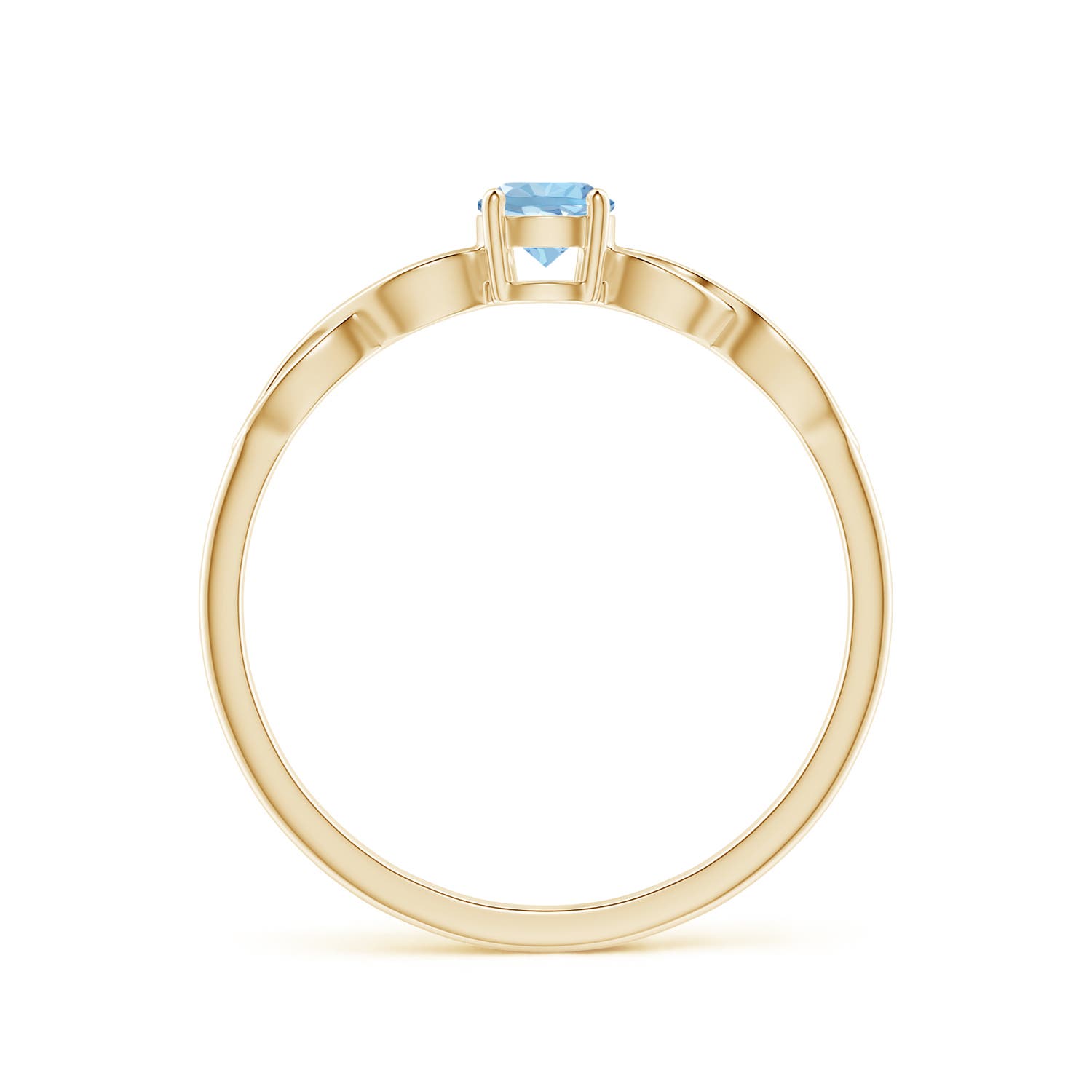 AAA - Aquamarine / 0.2 CT / 14 KT Yellow Gold