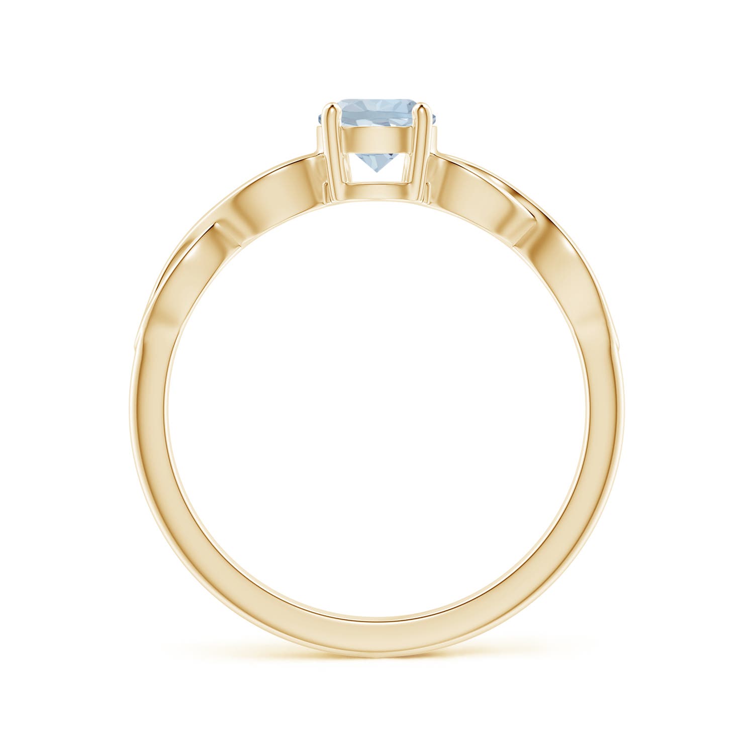 A - Aquamarine / 0.4 CT / 14 KT Yellow Gold