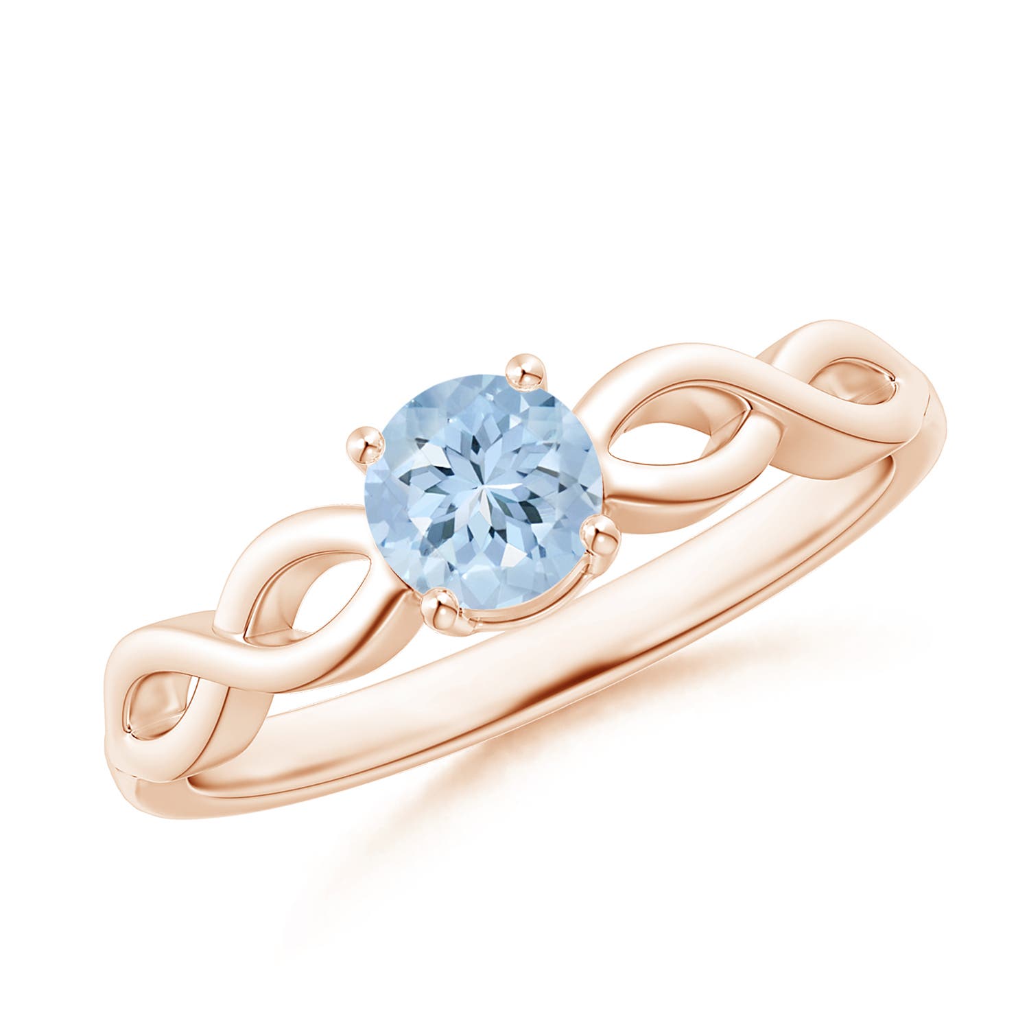 AA - Aquamarine / 0.4 CT / 14 KT Rose Gold