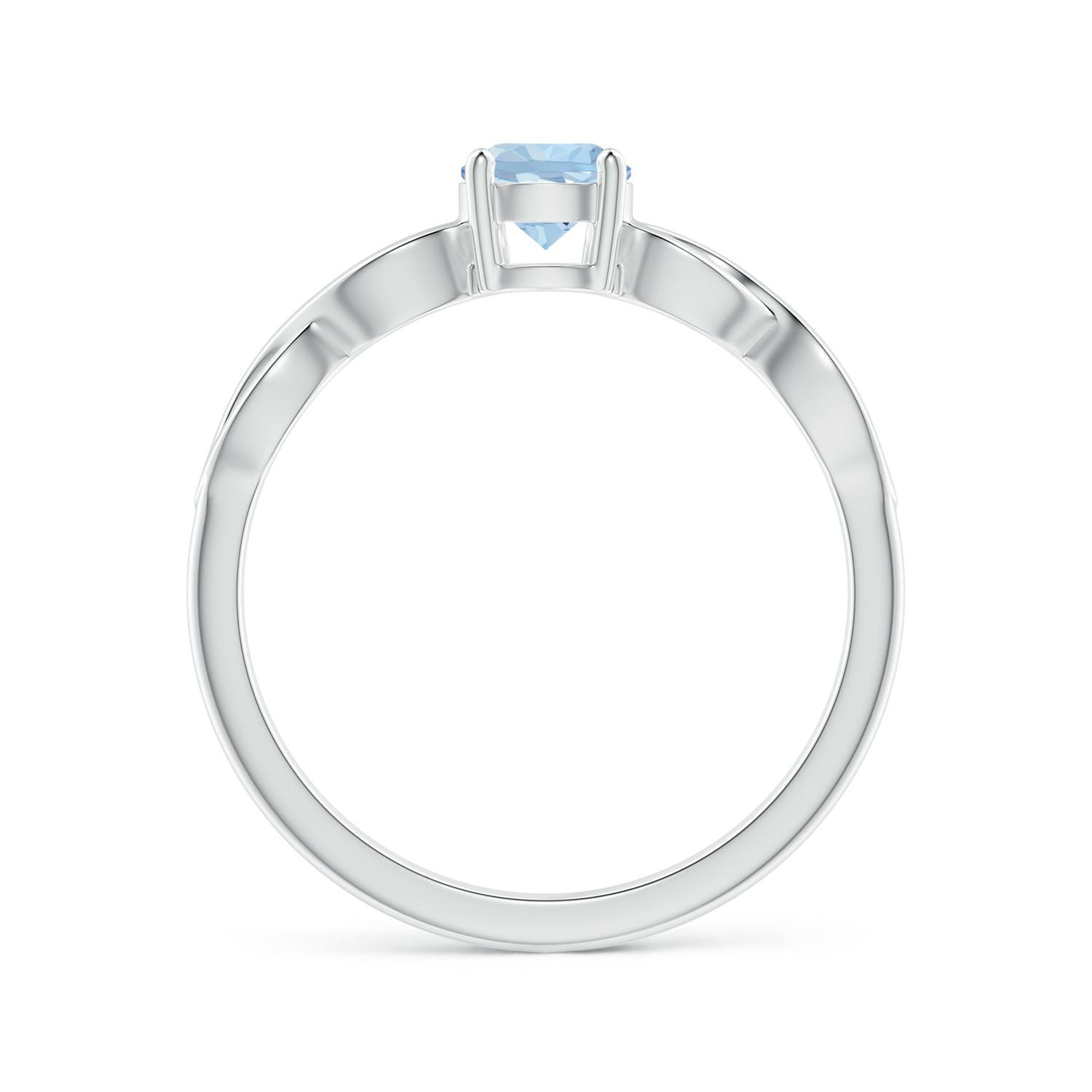 AA - Aquamarine / 0.4 CT / 14 KT White Gold