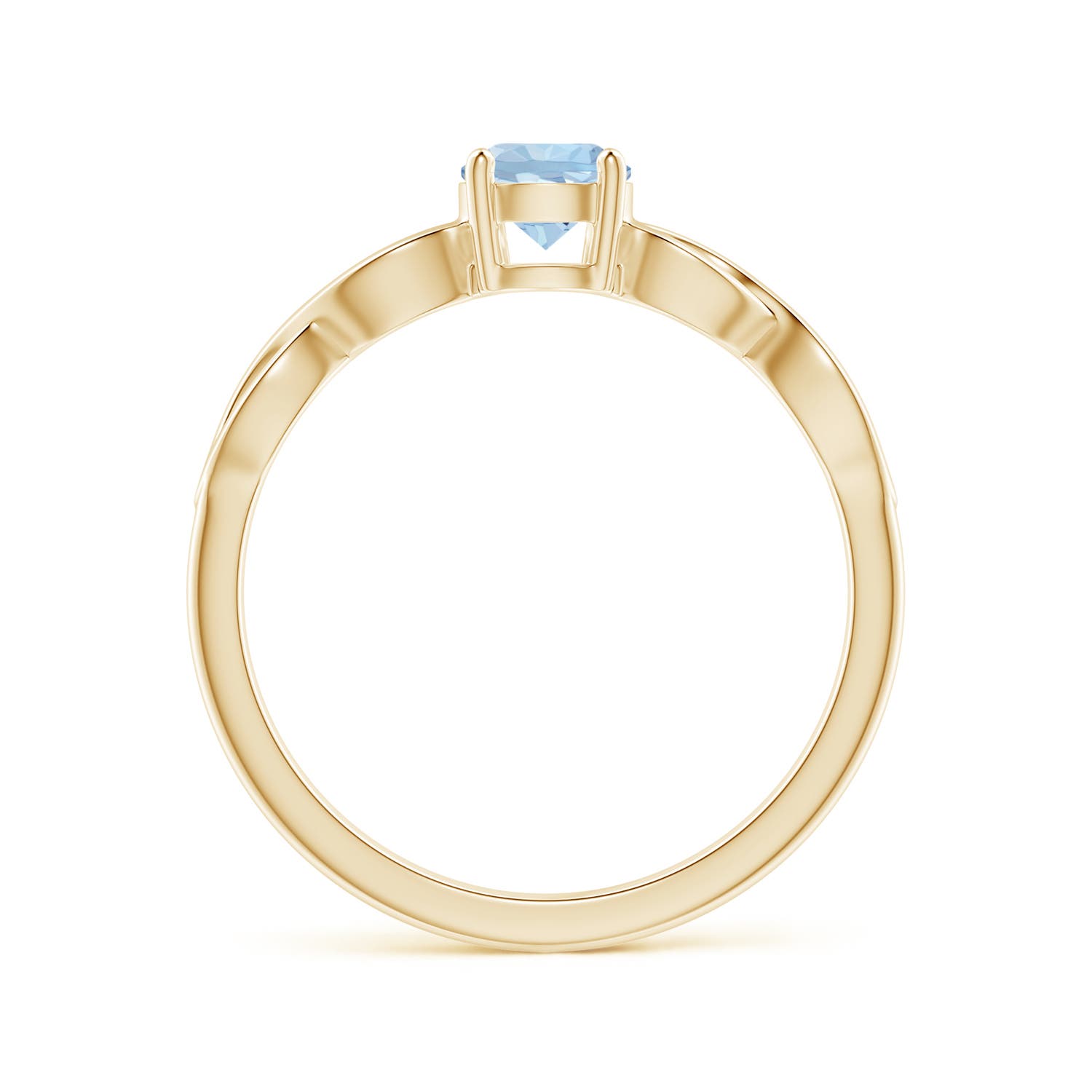 AA - Aquamarine / 0.4 CT / 14 KT Yellow Gold