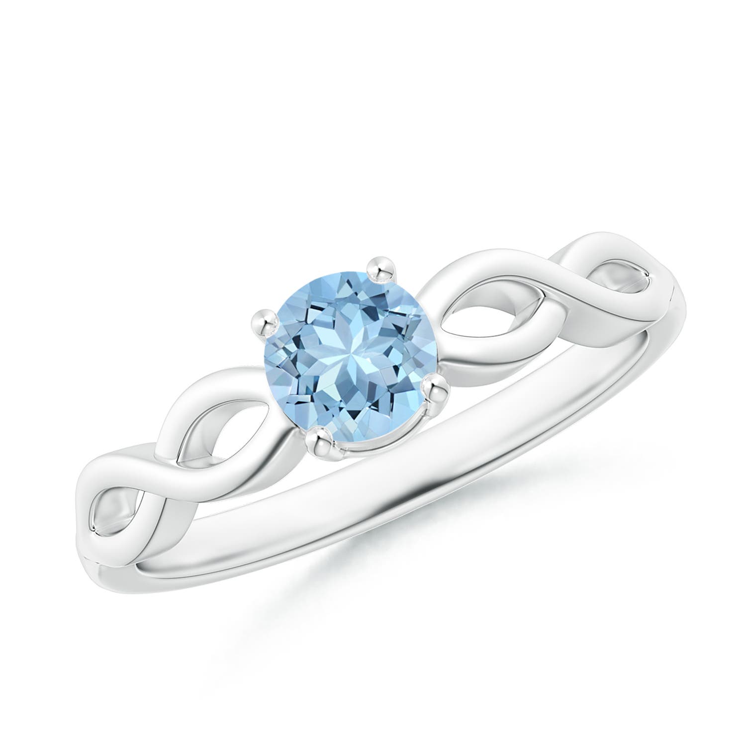 AAA - Aquamarine / 0.4 CT / 14 KT White Gold